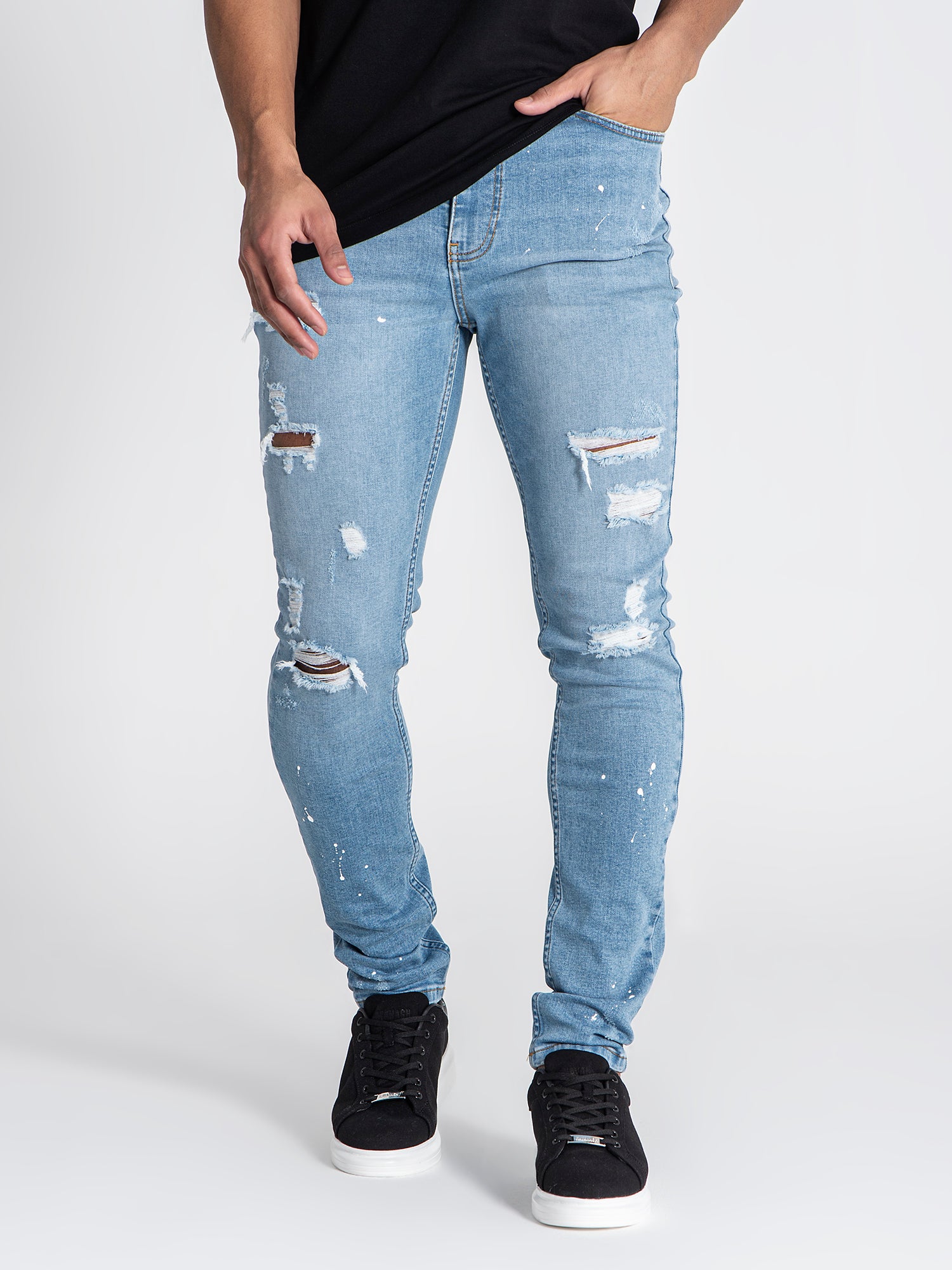 jeans / Light Blue Rebel Ripped Jeans