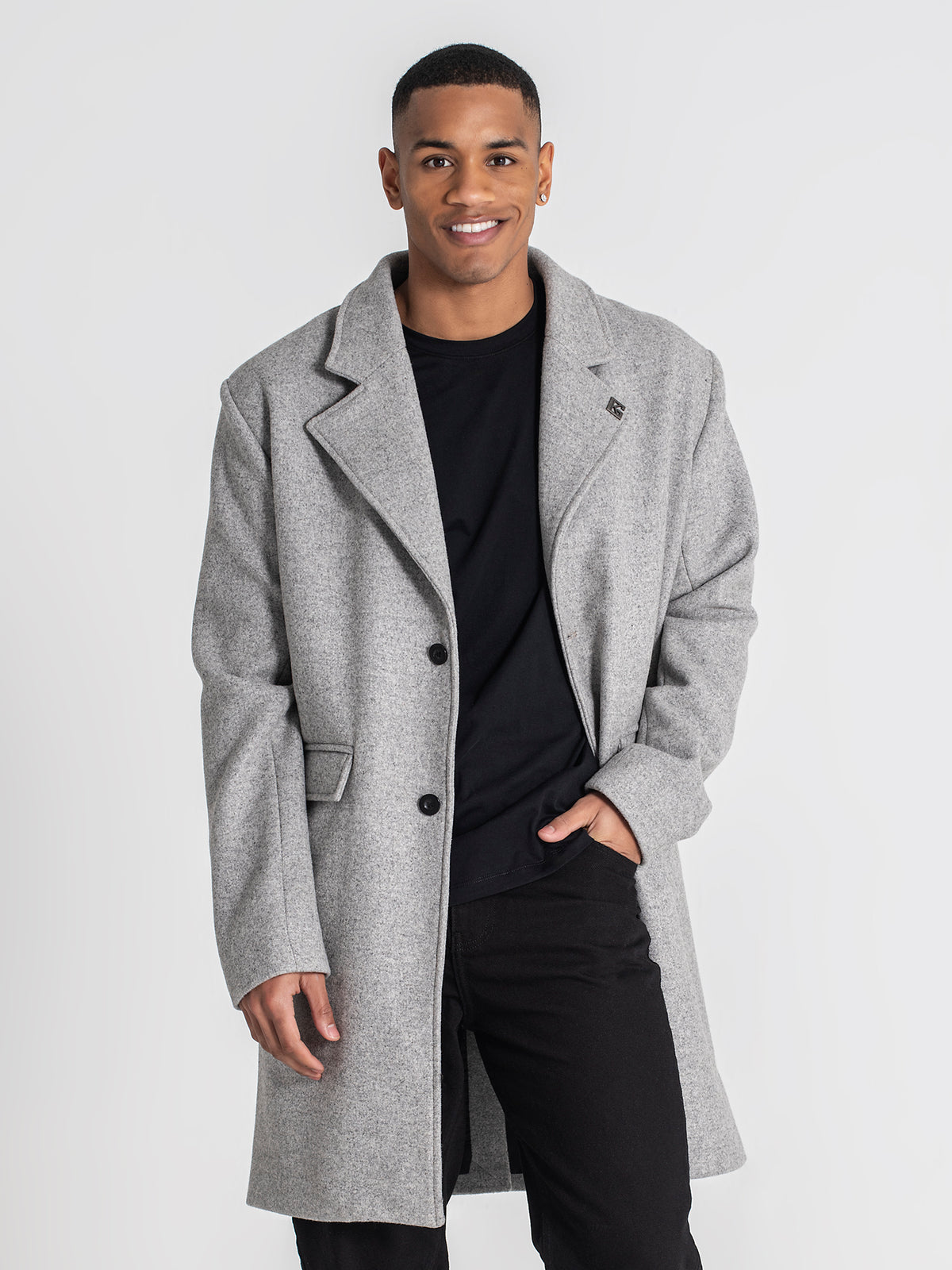 overcoats / Grey Oxford Coat