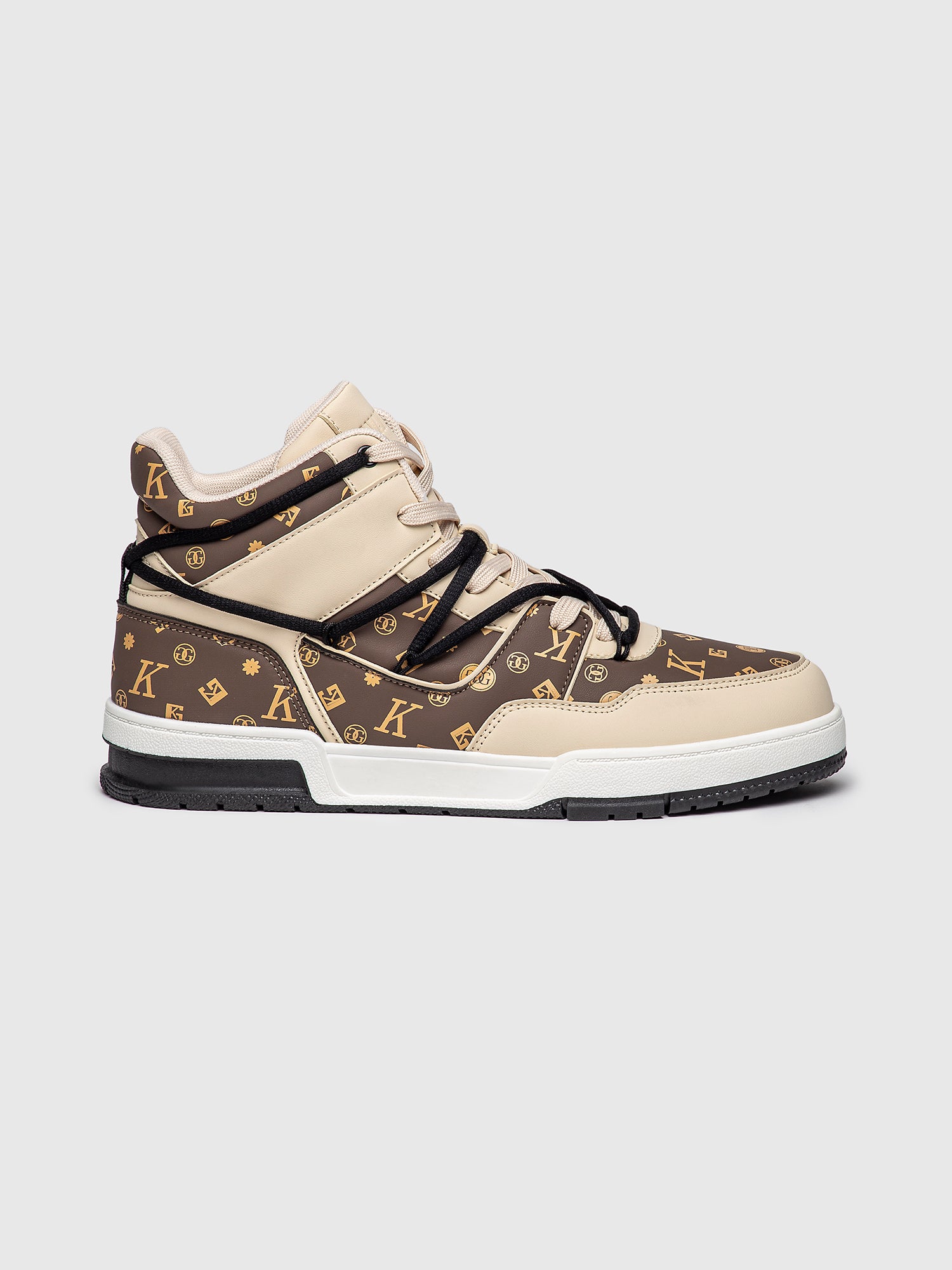 sneakers / Brown Logomania High Sneakers