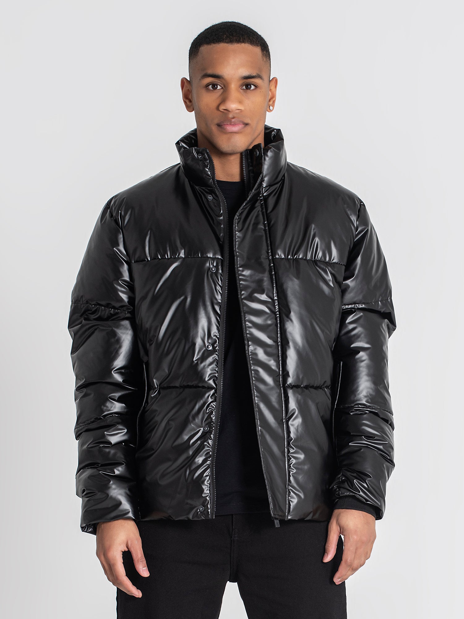puffers / Black Statement Puffer Jacket