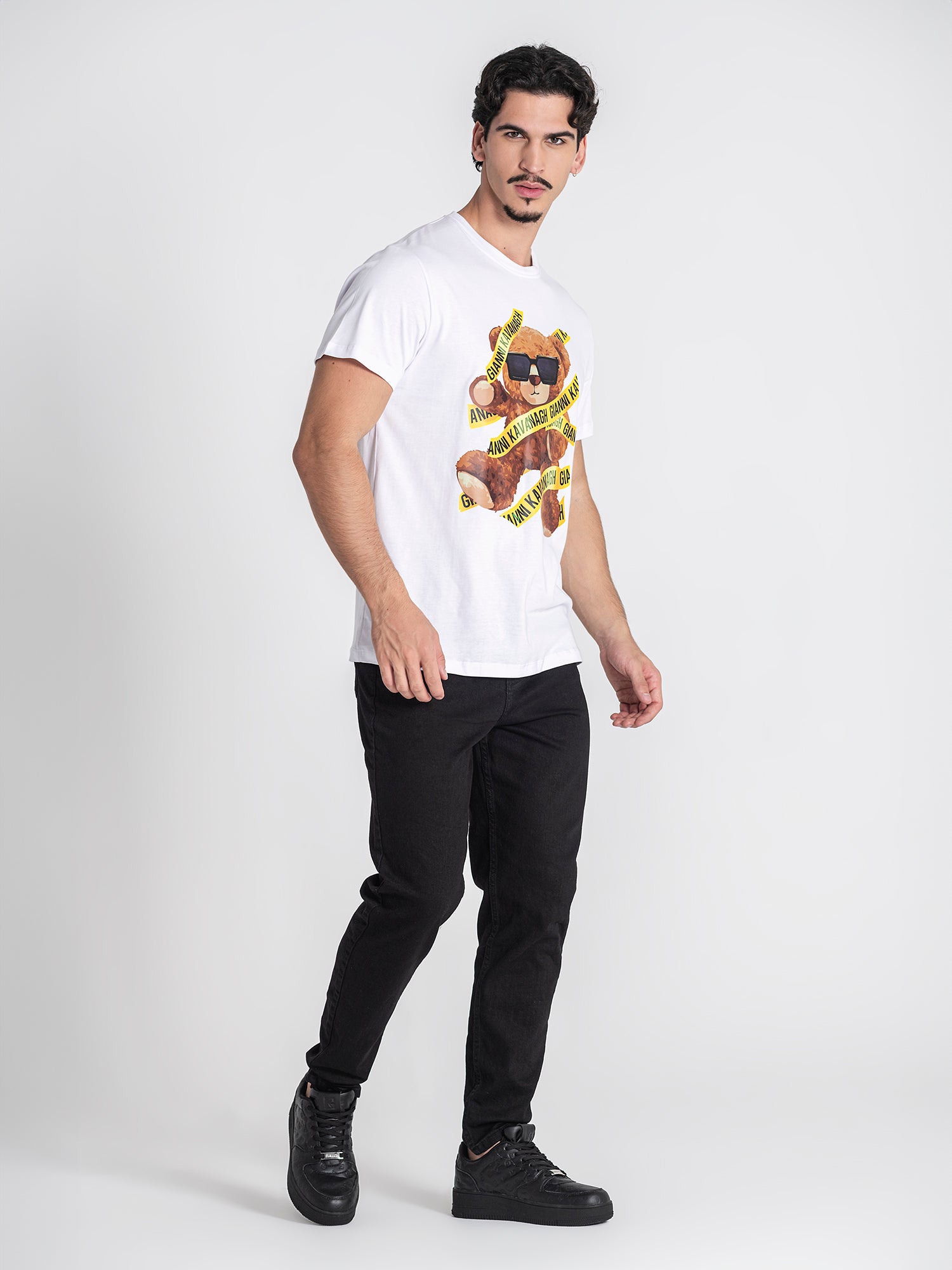 t-shirts / White Danger Bear Tee