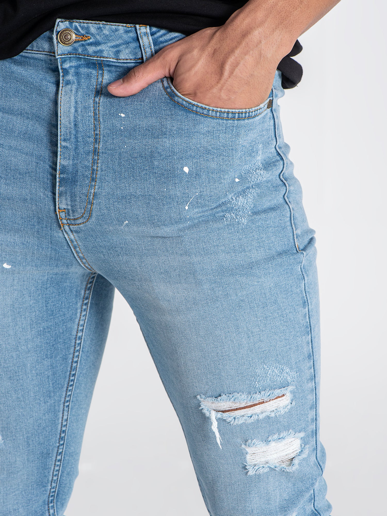 jeans / Light Blue Rebel Ripped Jeans