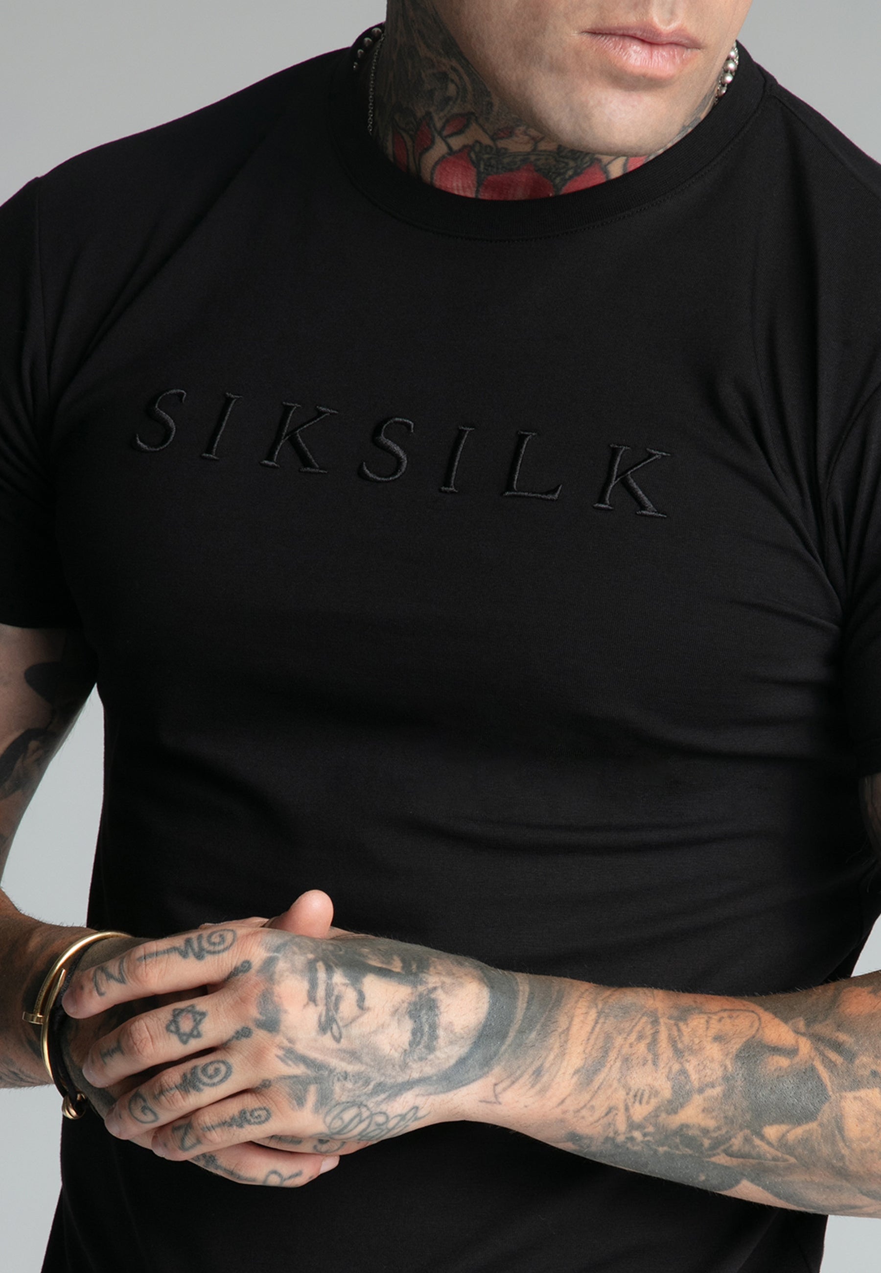 t-shirts / Black Muscle Fit T-Shirt