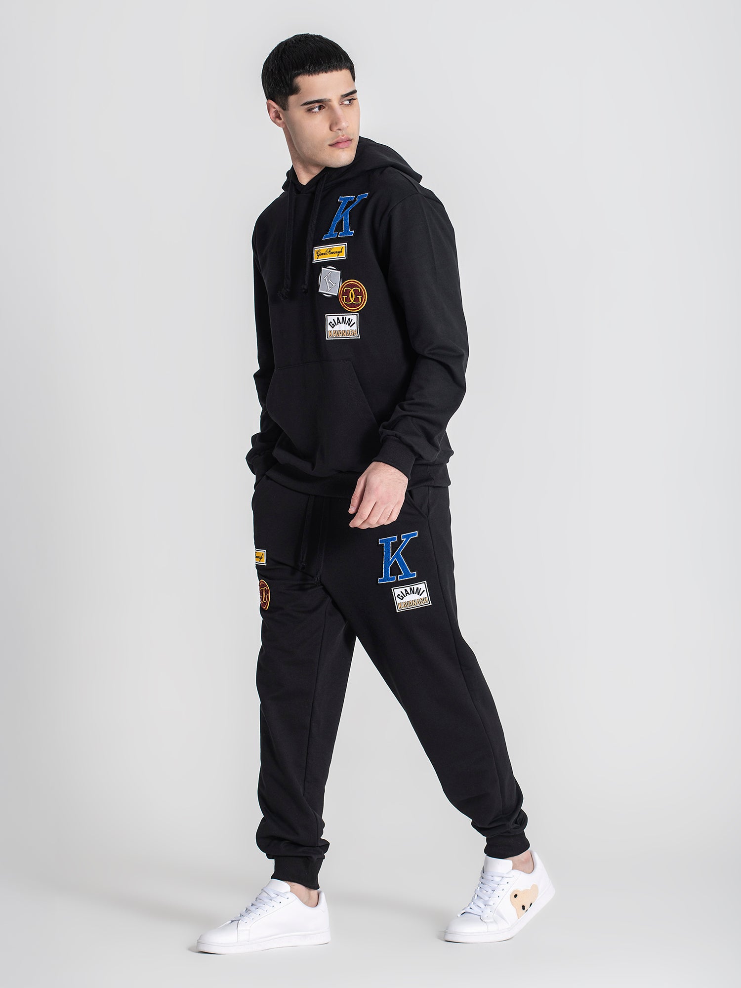 hoodies / Black Collage Hoodie