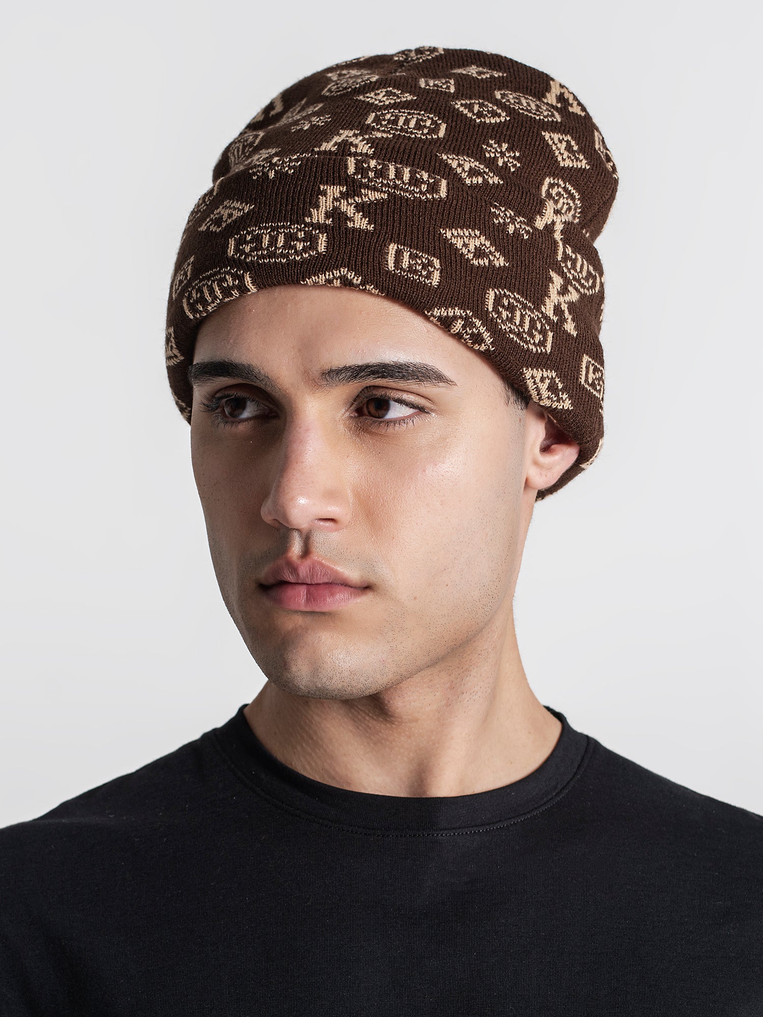 beanies / Brown Logomania Beanie