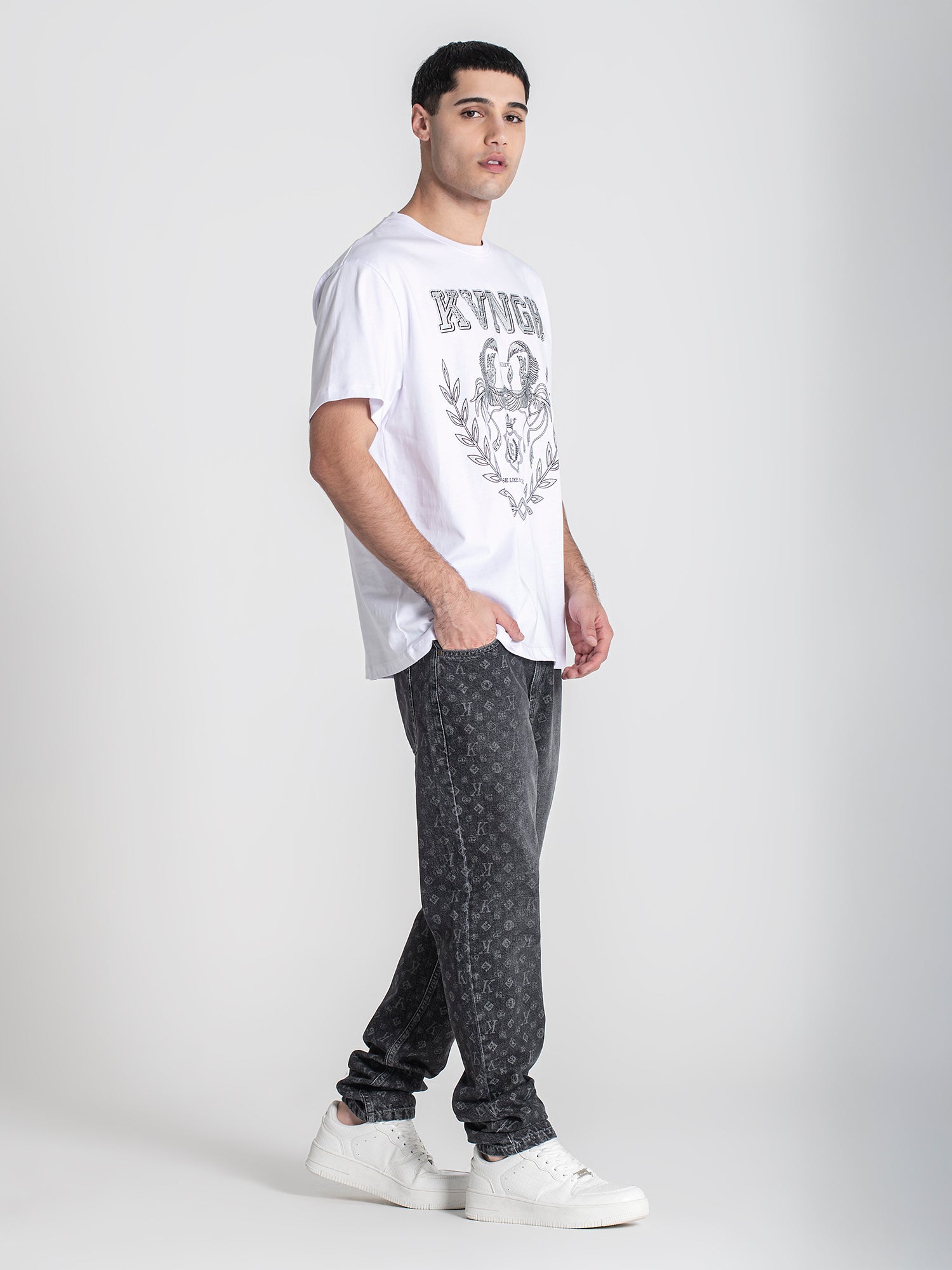 t-shirts / White Phoenix Oversized Tee