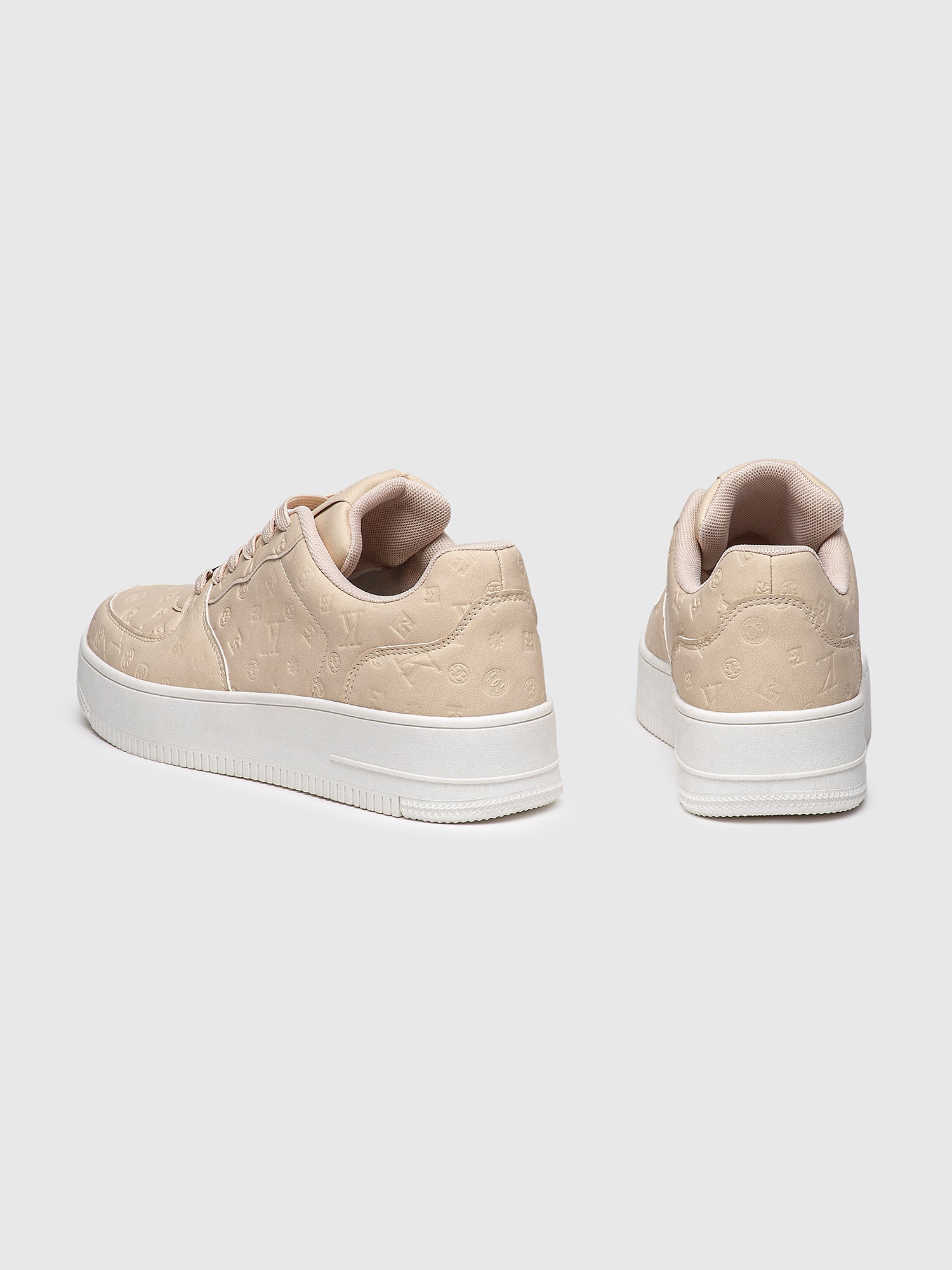 sneakers / Beige Logomania Sneakers