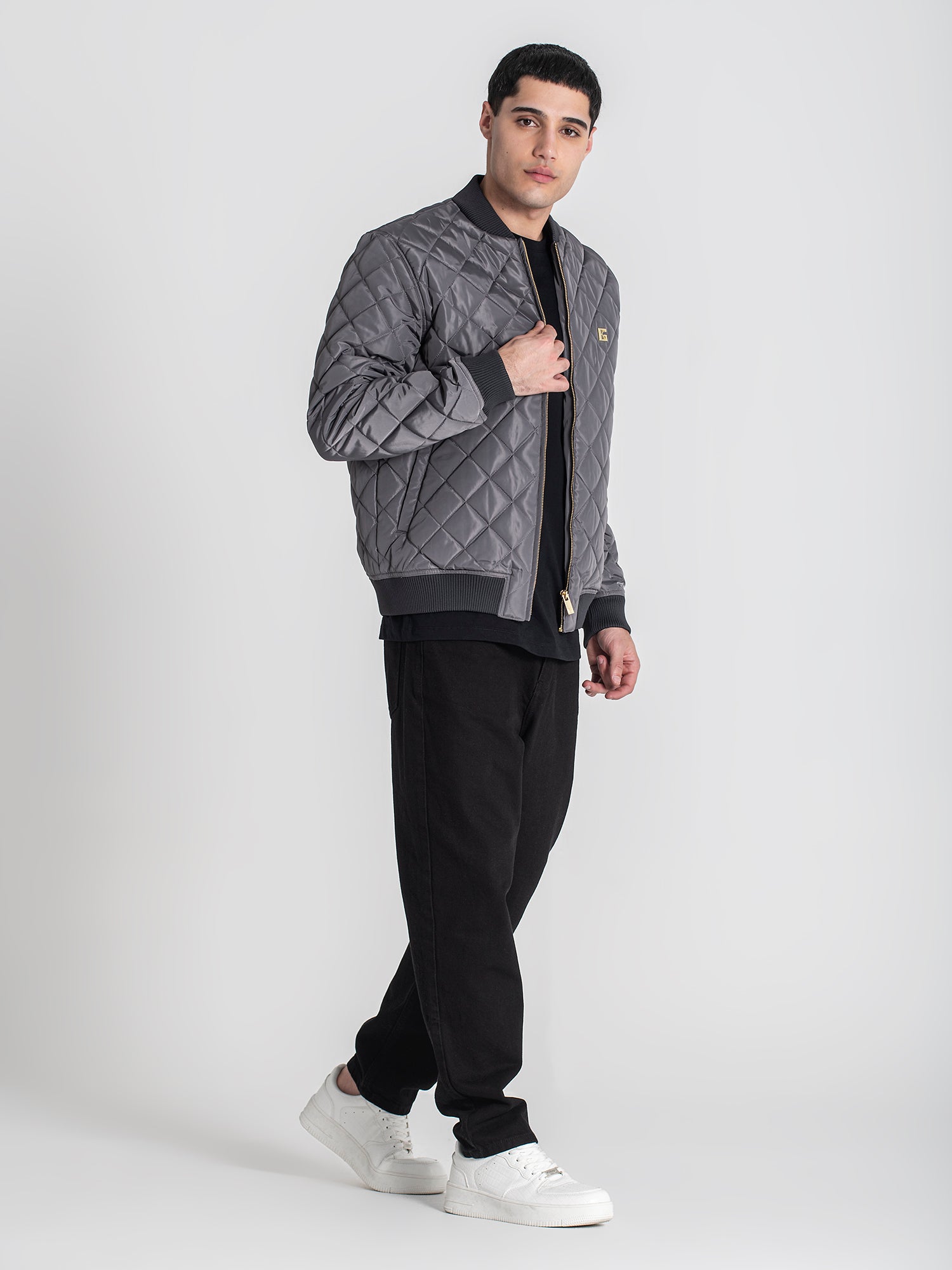 bombers / Grey Pillow Bomber Jacket