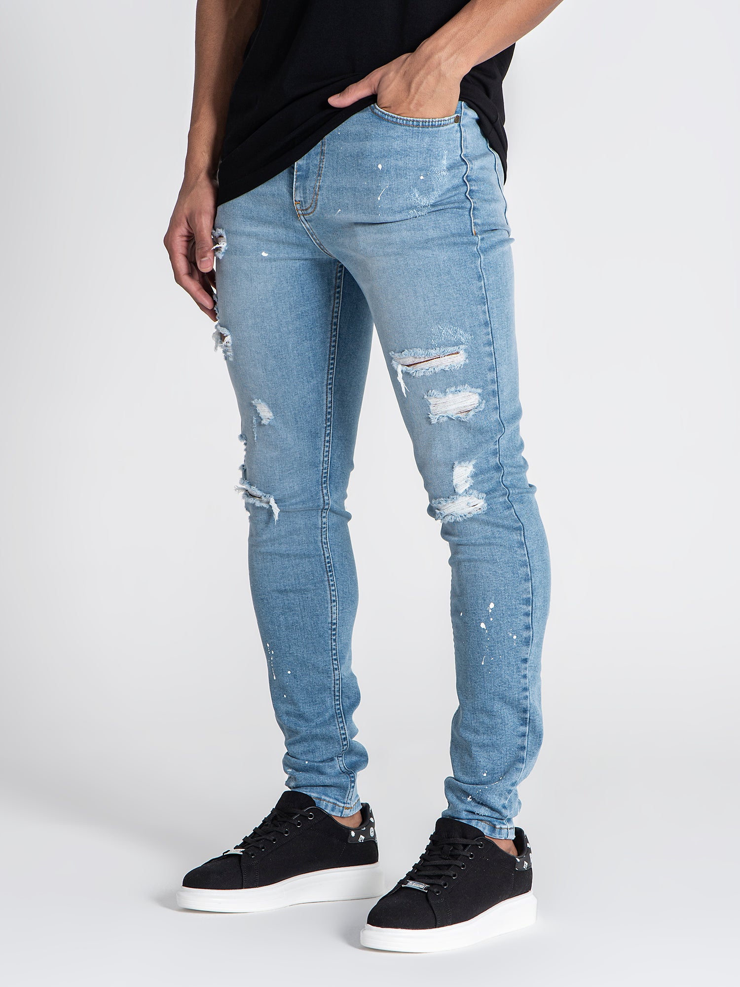 jeans / Light Blue Rebel Ripped Jeans