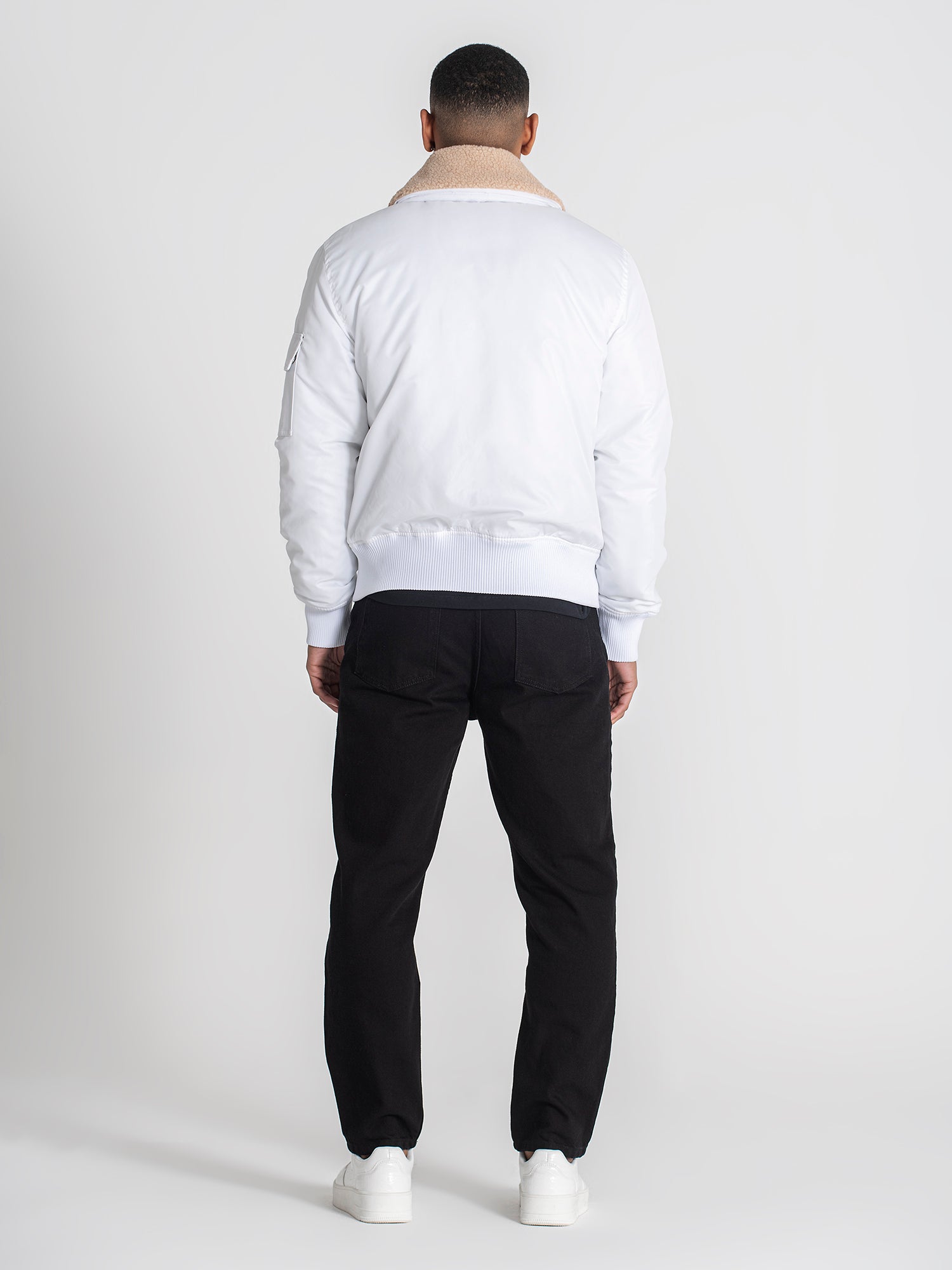 jackets / White Aviator Jacket
