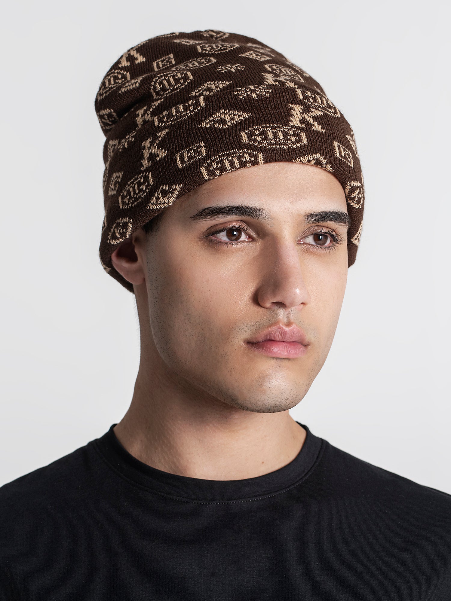 beanies / Brown Logomania Beanie