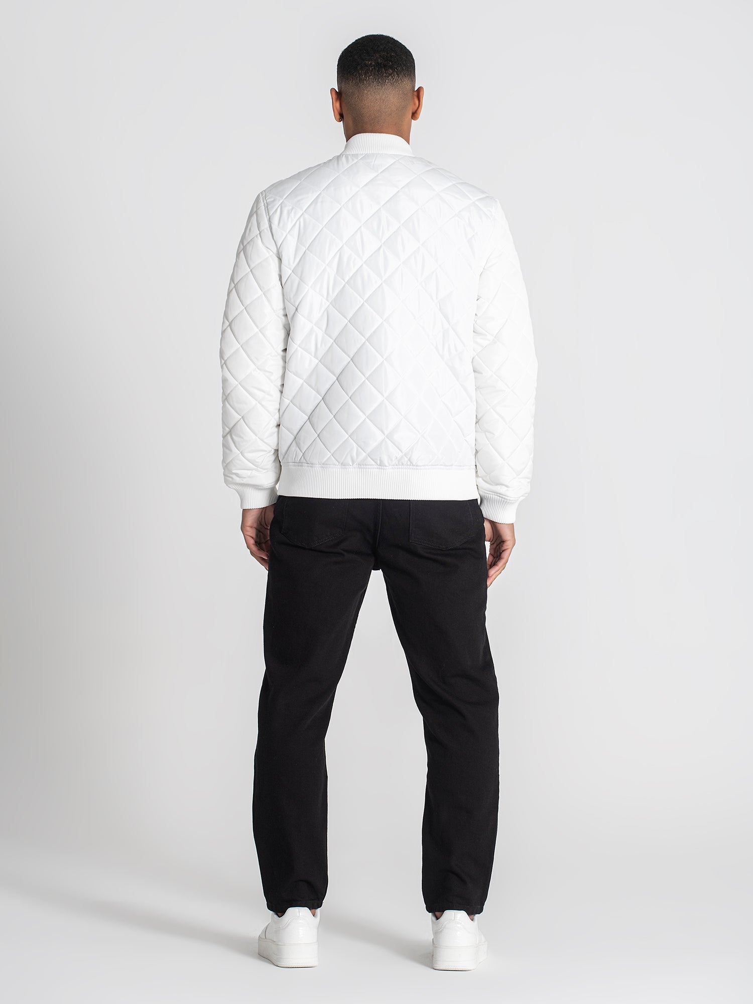 bombers / White Pillow Bomber Jacket