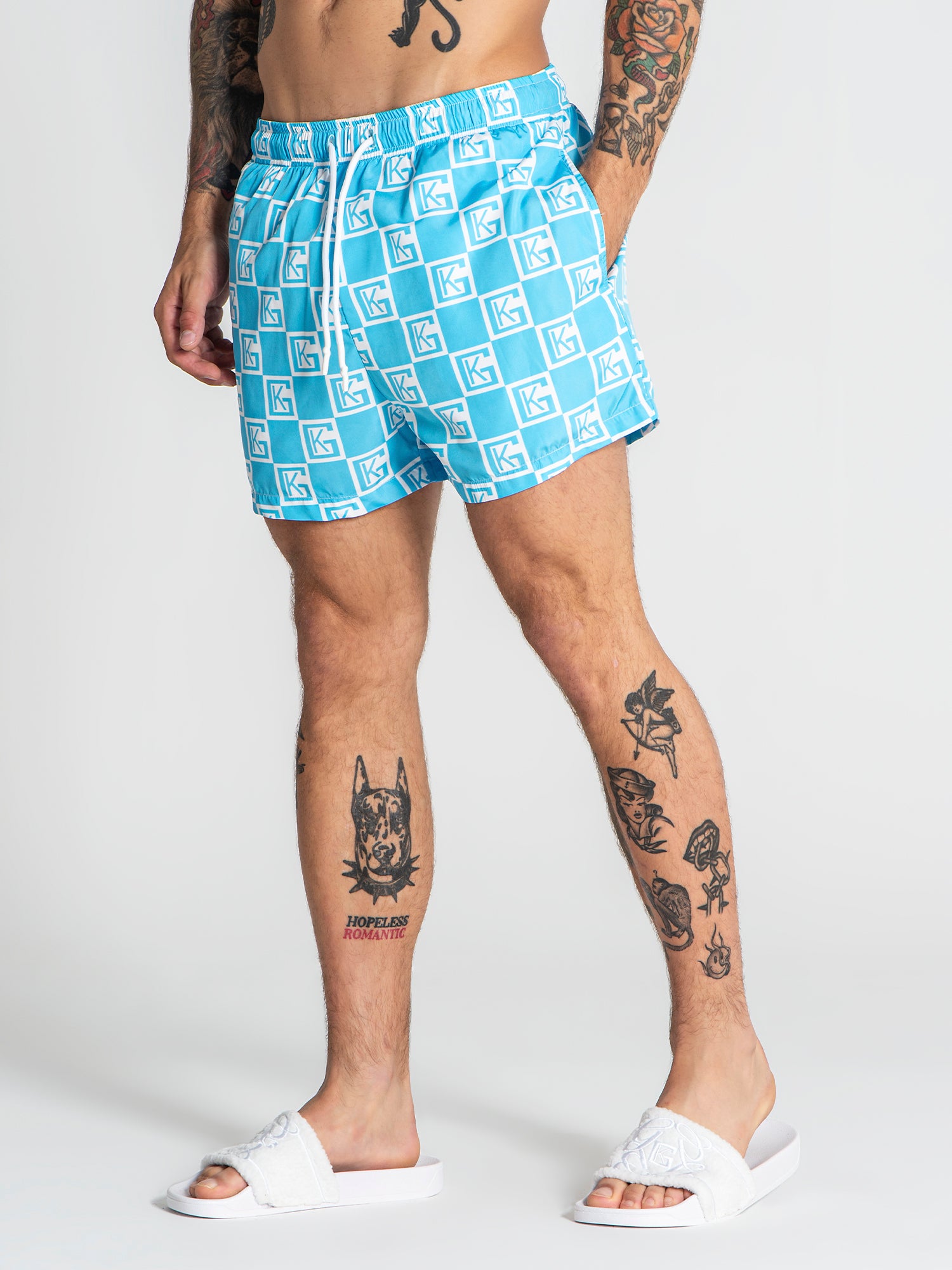 swimshorts / Light Blue Checkers Swimshorts