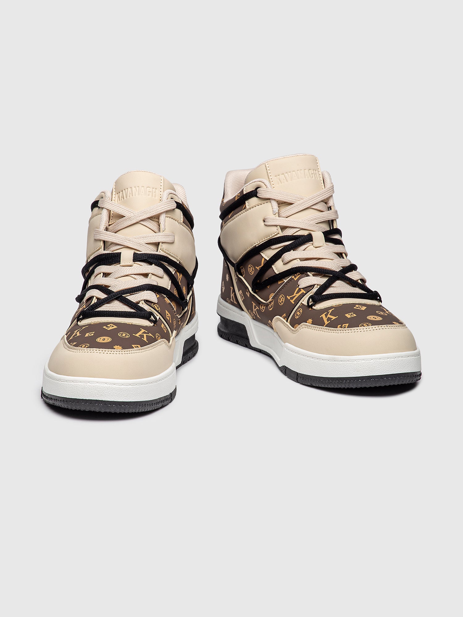 sneakers / Brown Logomania High Sneakers