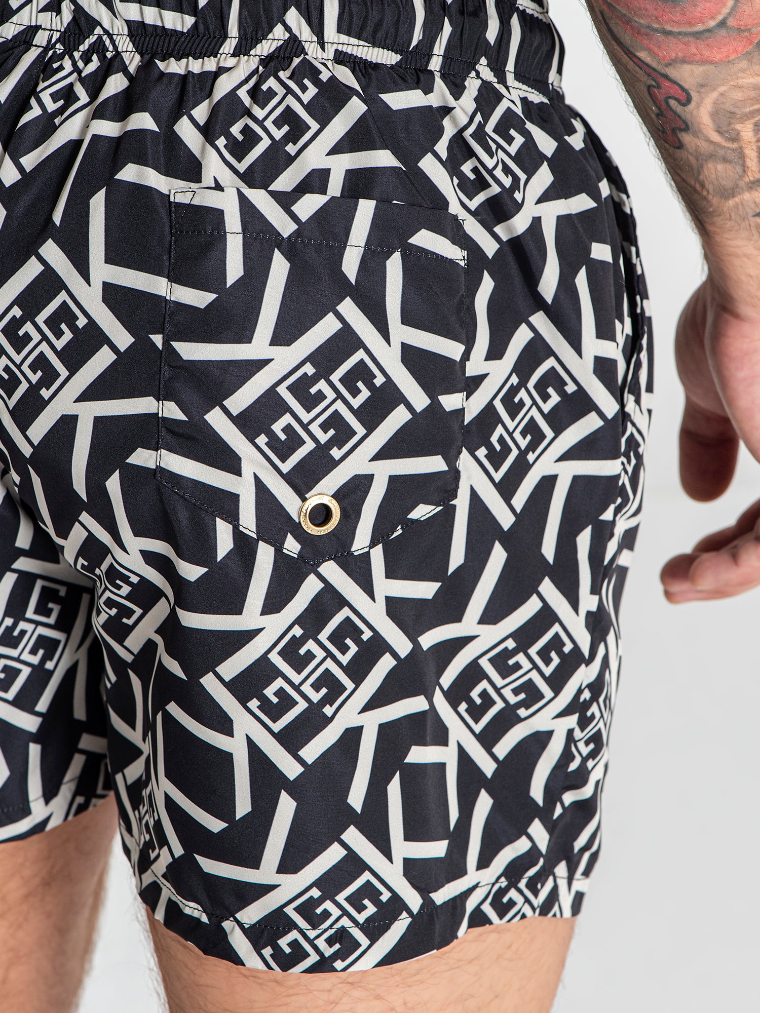 swimshorts / Black Gatsby Gold Swimshorts