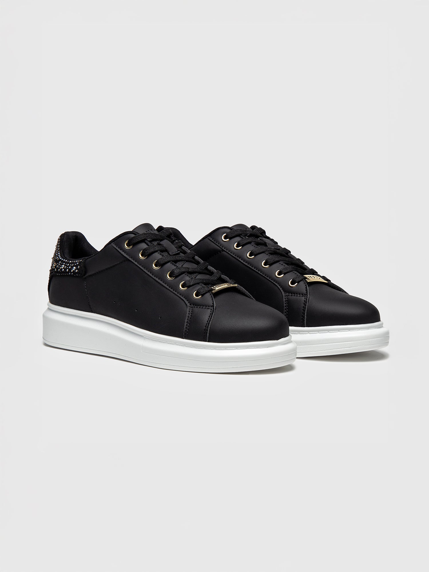 sneakers / Black Crystal Fade Sneakers