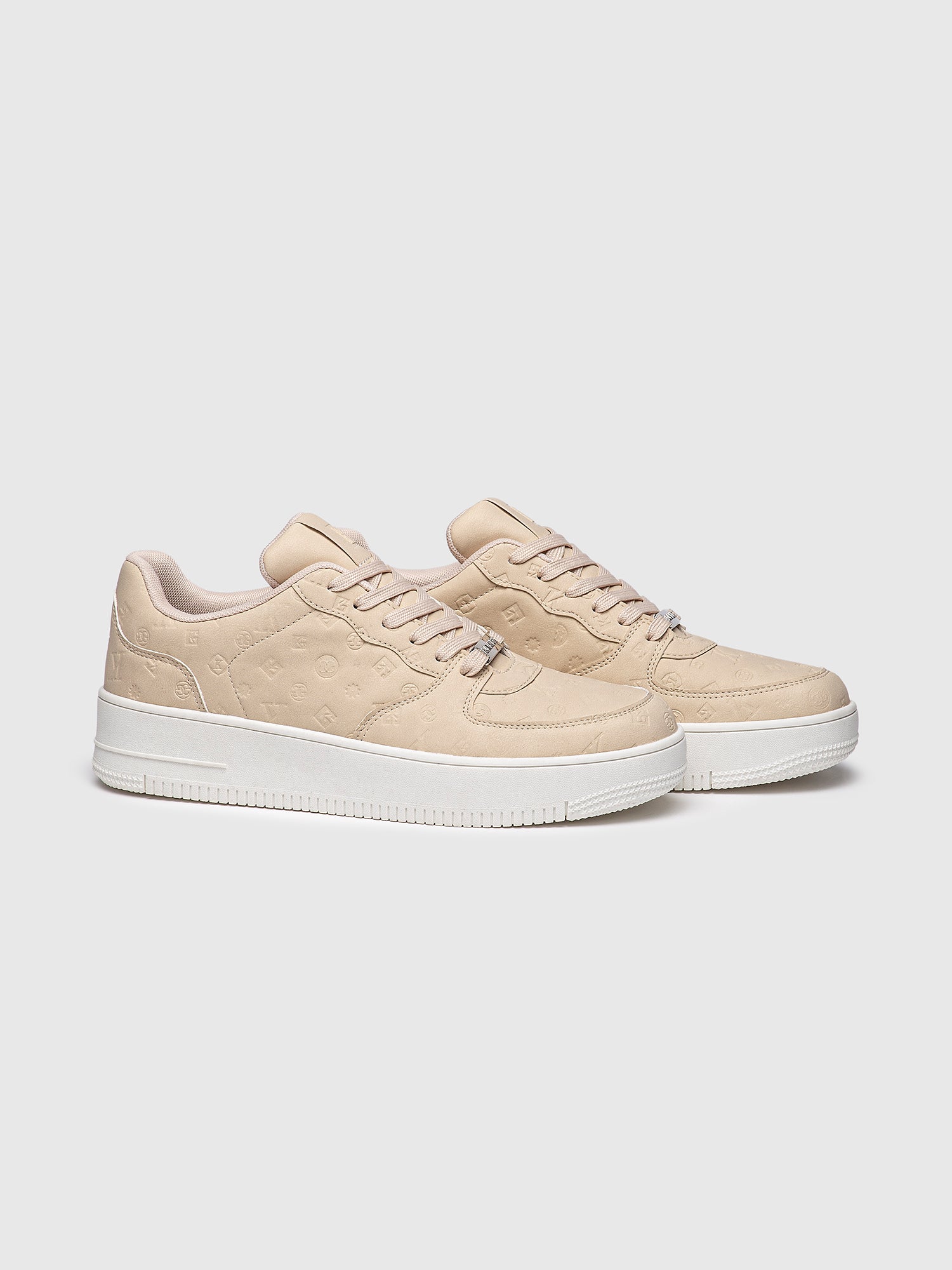 sneakers / Beige Logomania Sneakers