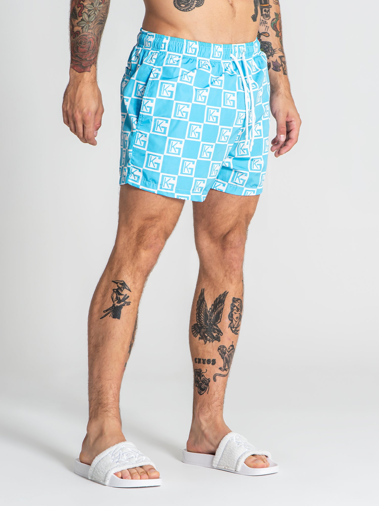 swimshorts / Light Blue Checkers Swimshorts