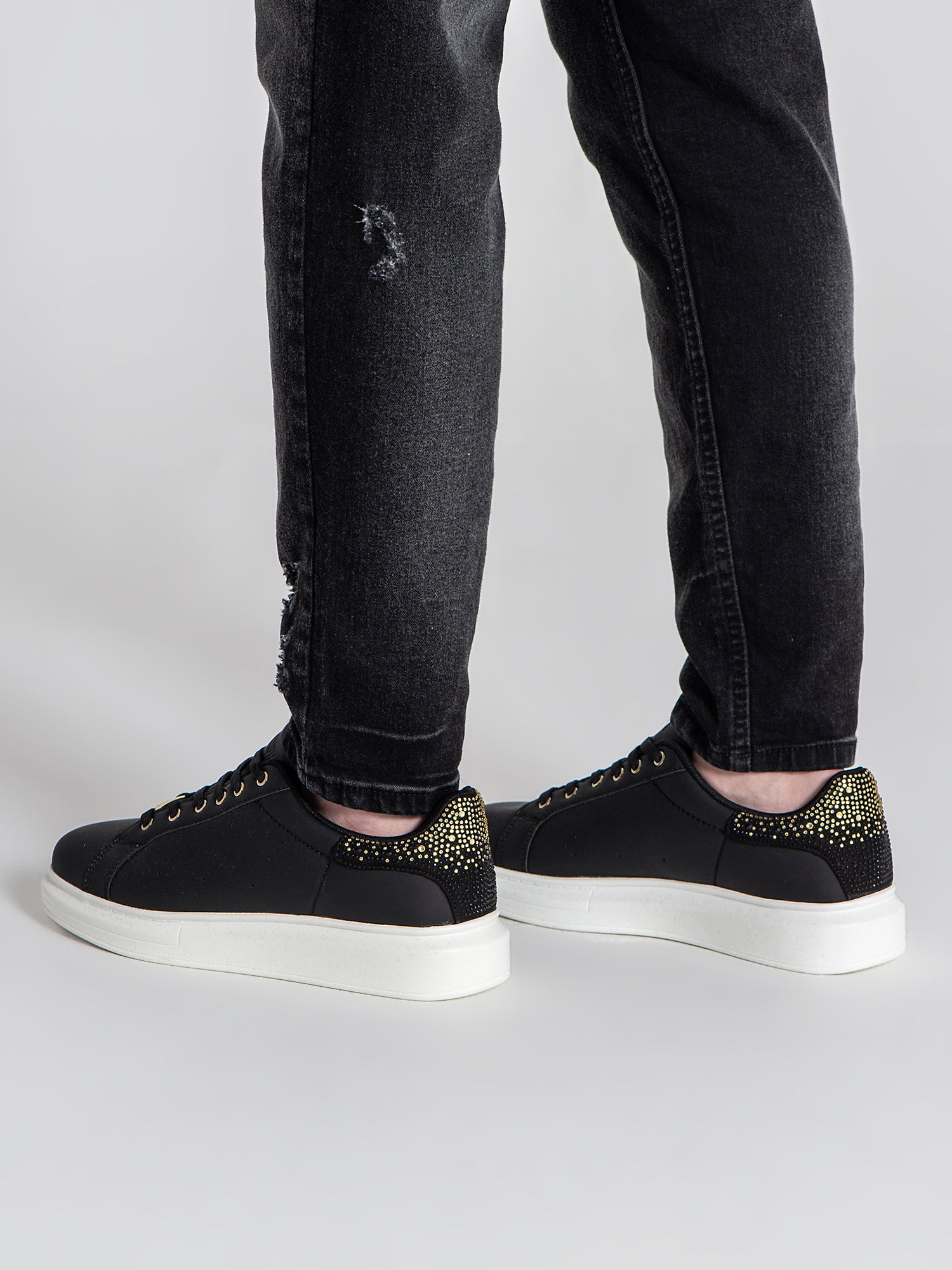 sneakers / Black Crystal Fade Sneakers