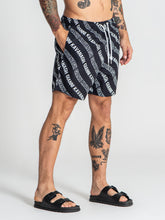 swimshorts / Black Wavy Swimshorts