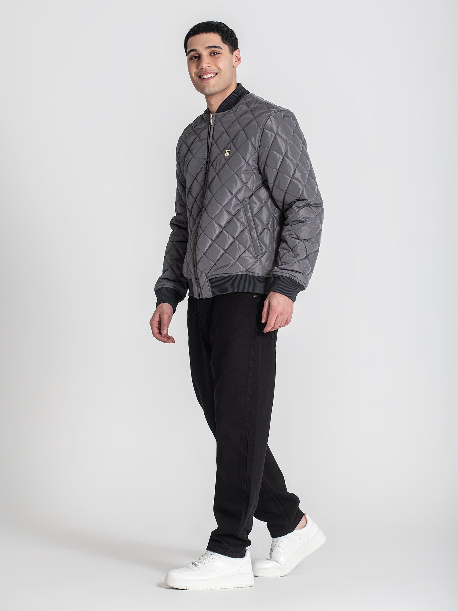 bombers / Grey Pillow Bomber Jacket