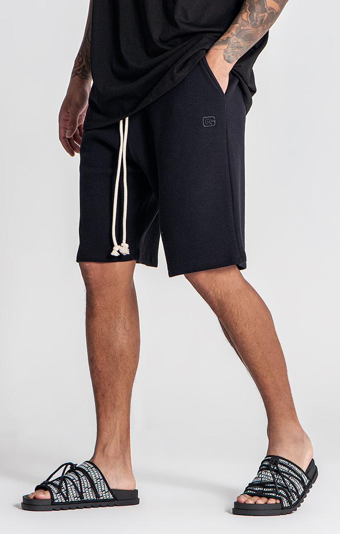 Black Tropicana Shorts