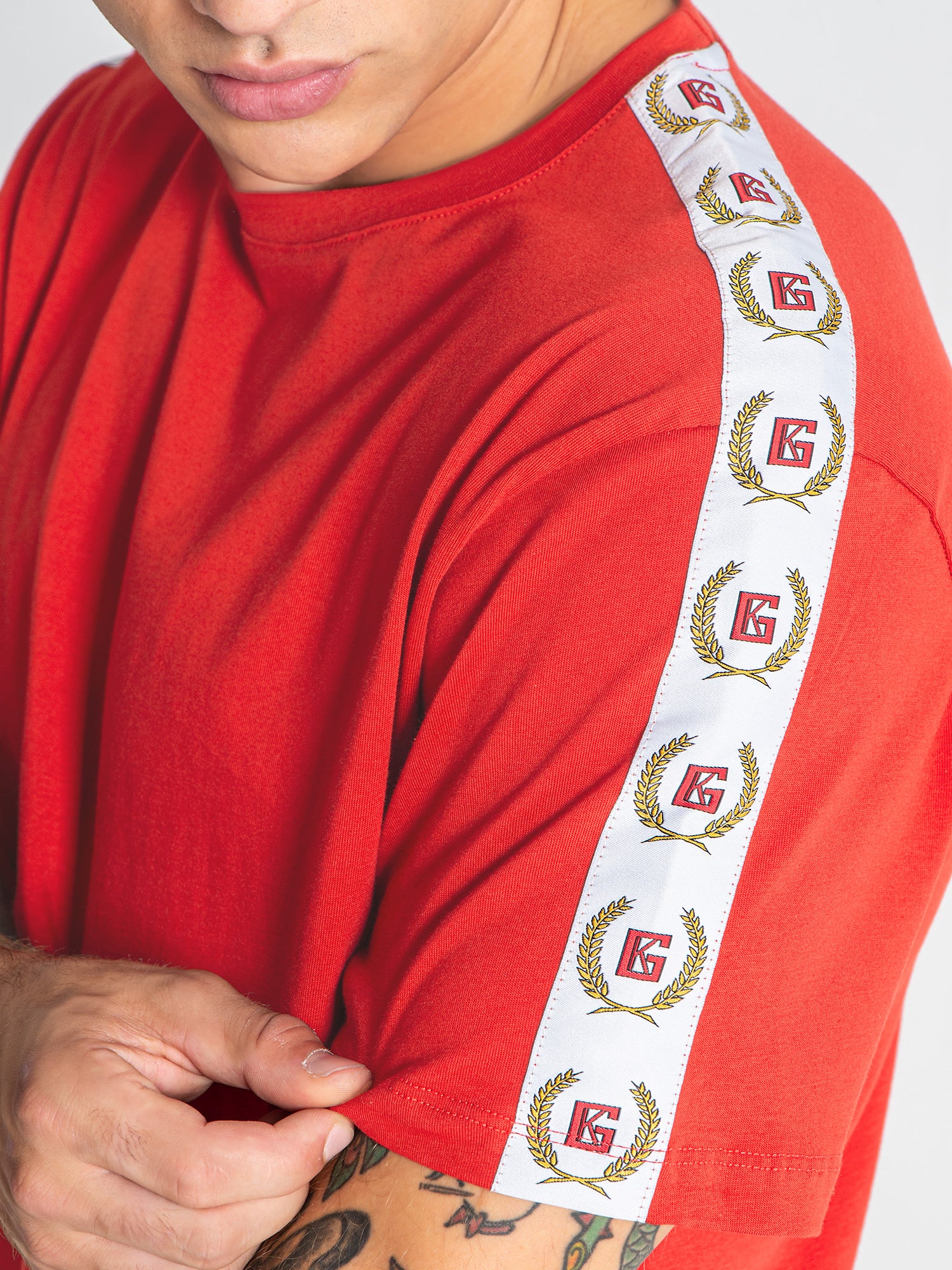 Burgundy Retro Tape Tee