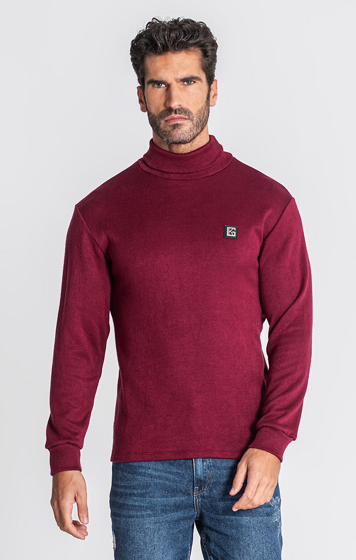 Burgundy Smooth Turtleneck