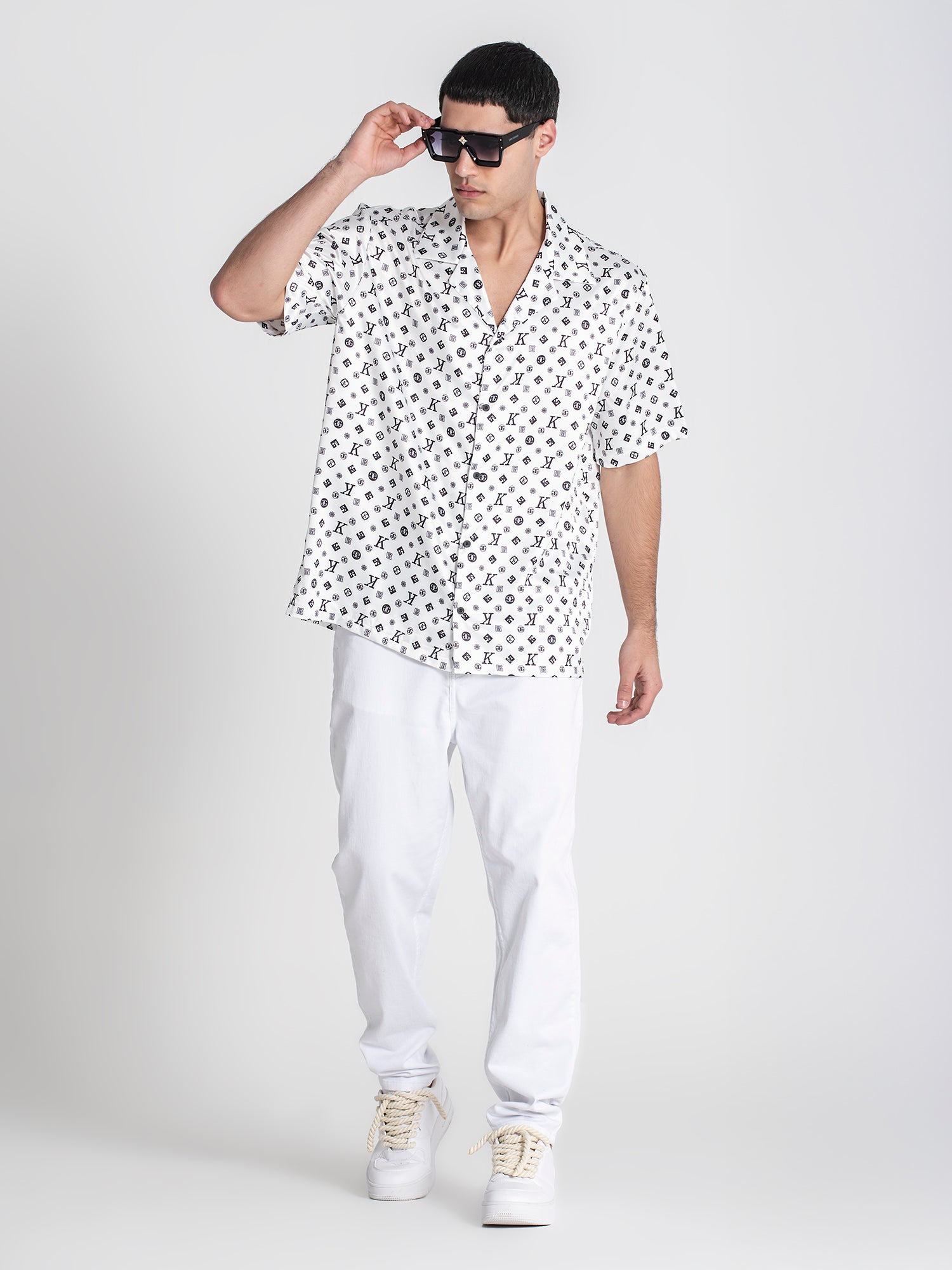 White Mania Satin Shirt