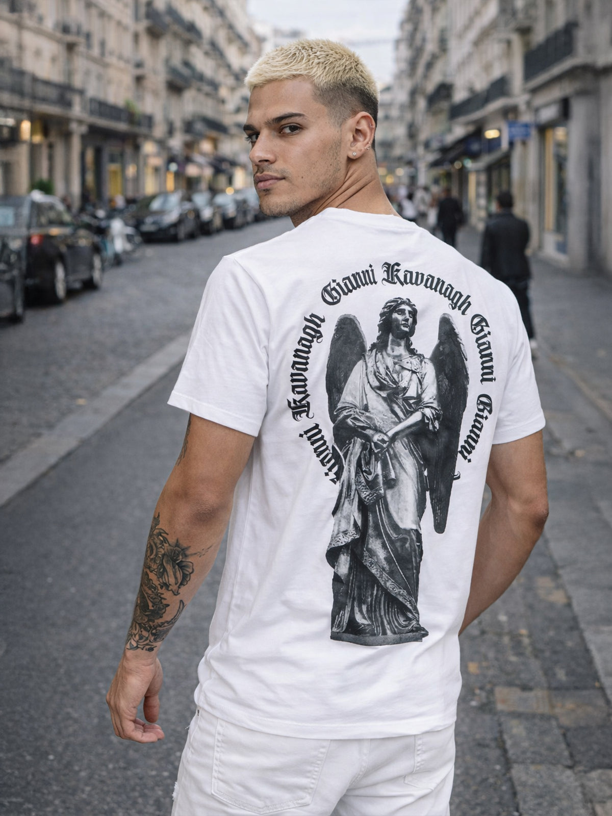 White Saint Tee