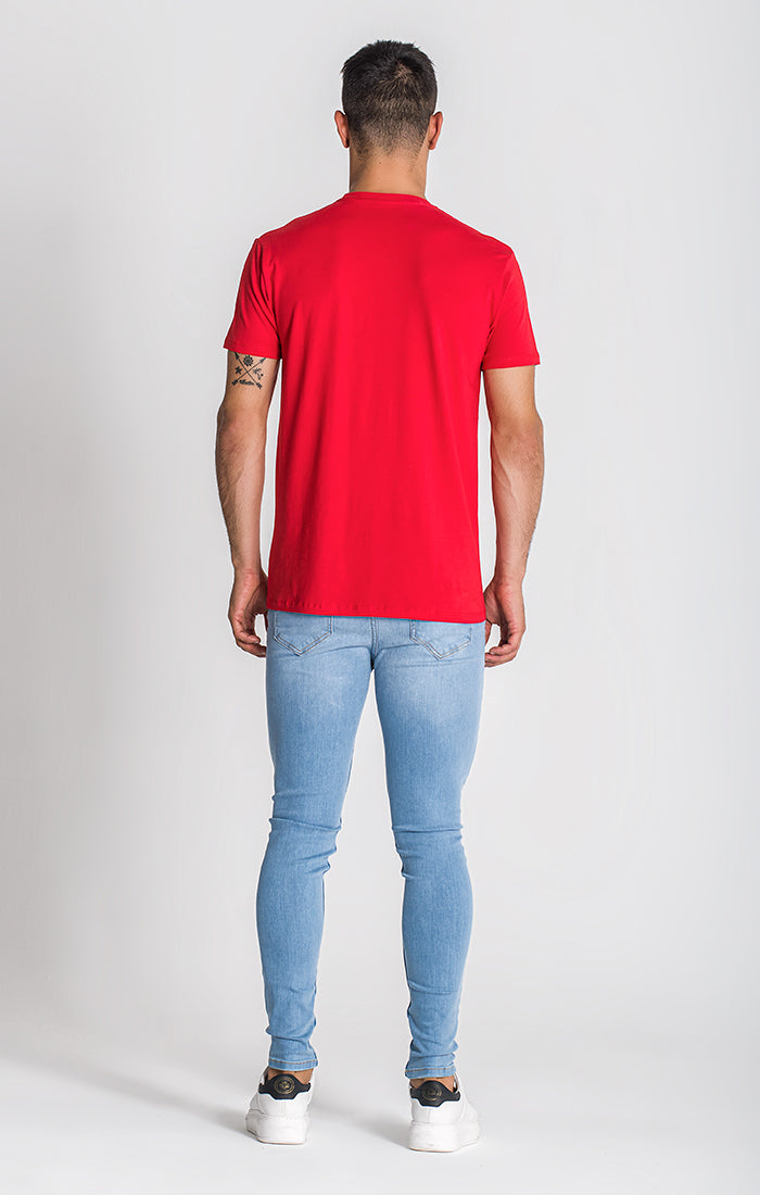 Red Essential Micro Slim Tee