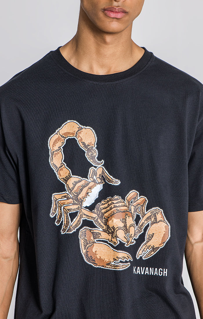 Black Scorpio Oversized Tee