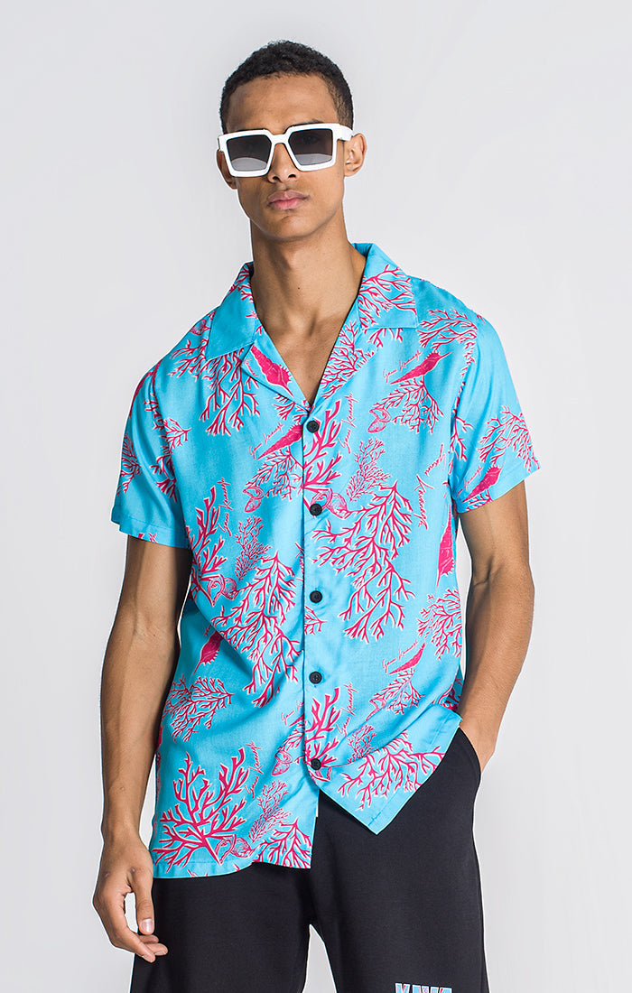 Blue Underwater Oversized Shirt
