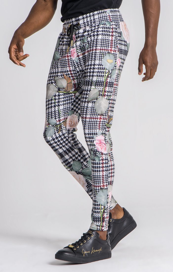 Striped plaid pants deals