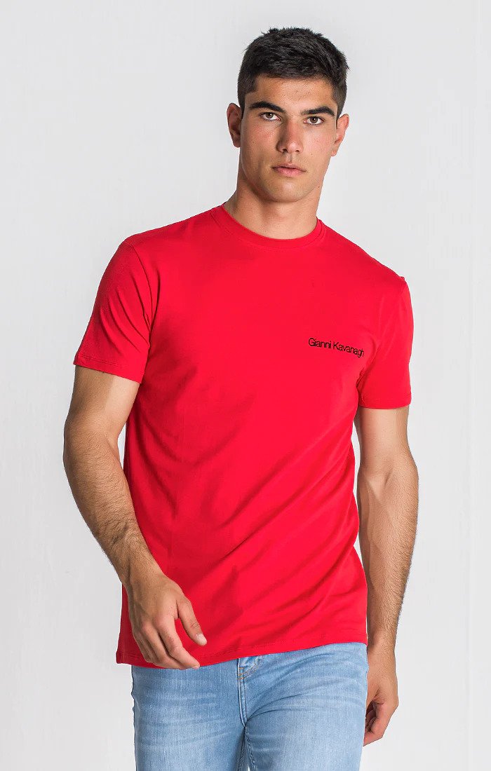 Red Essential Micro Slim Tee