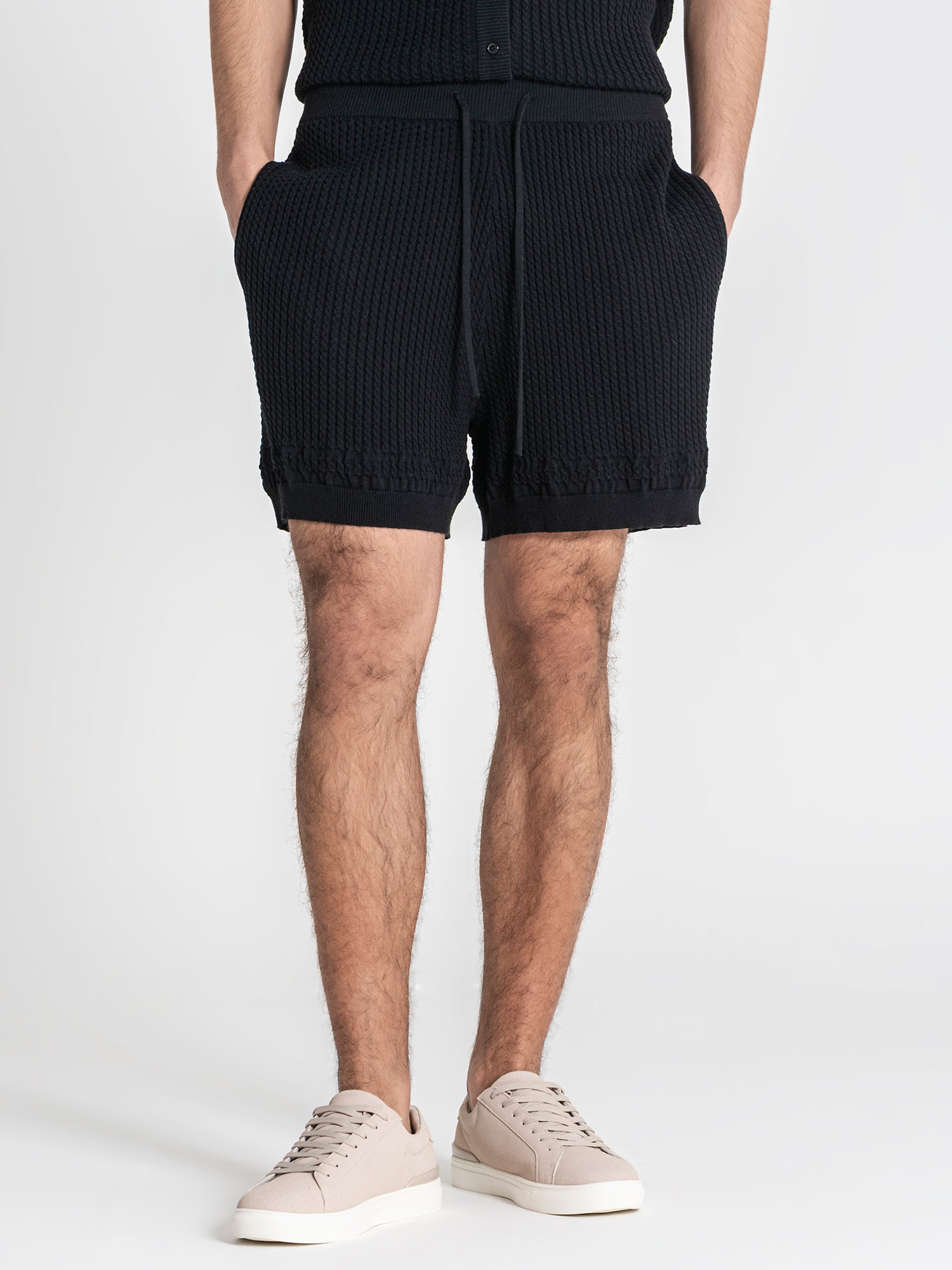 Black Label Knit Shorts