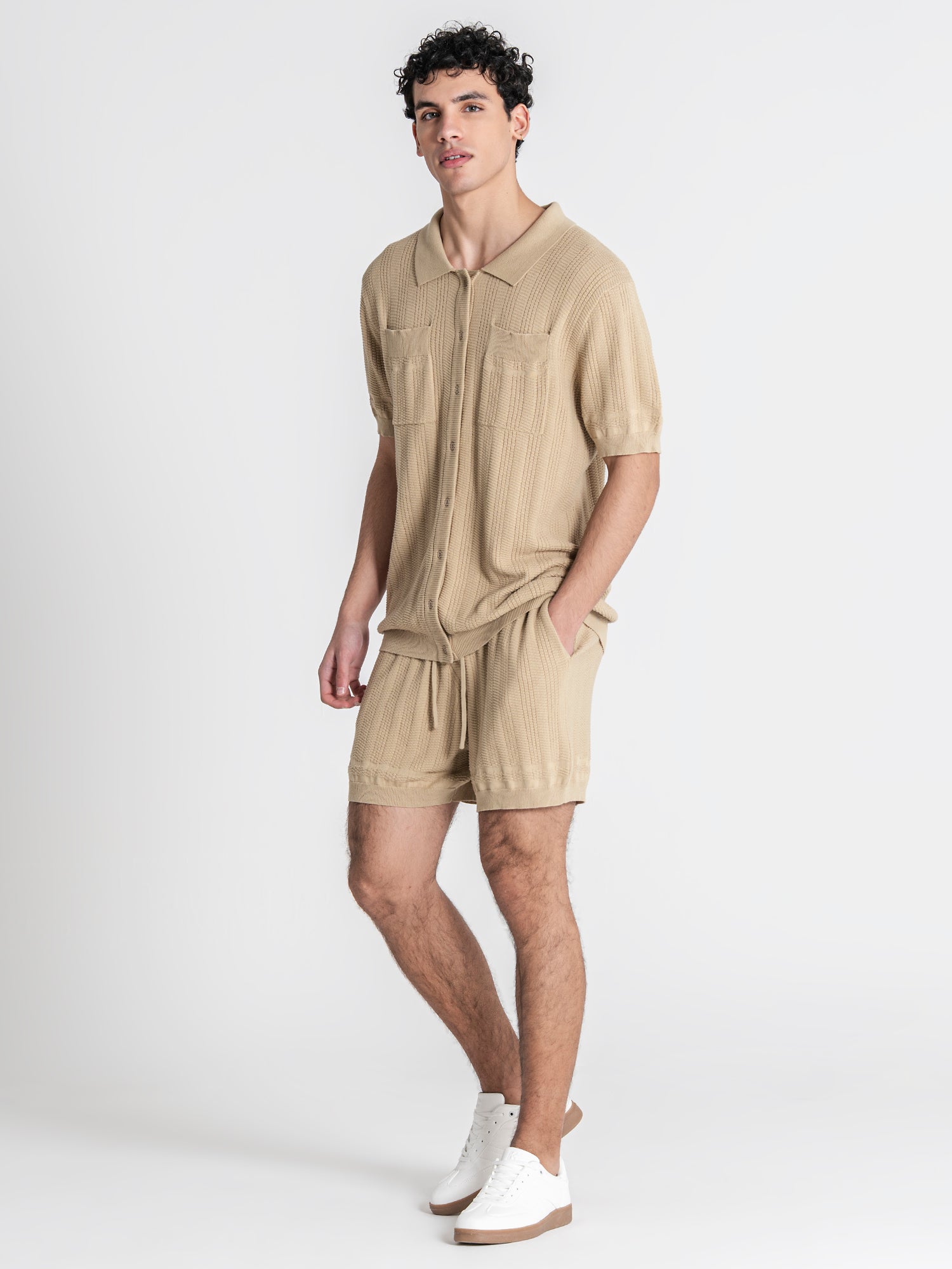 Camel Label Knit Set
