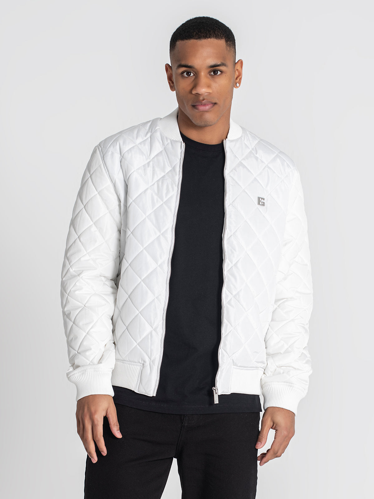 bombers / White Pillow Bomber Jacket
