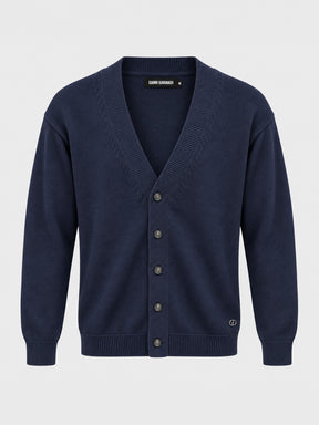 jackets / Blue Essential Knit Cardigan