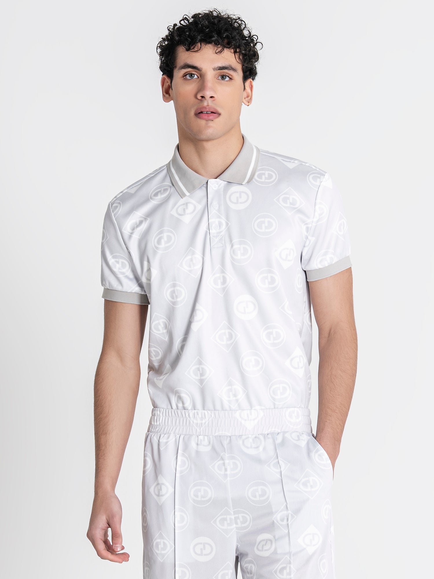 Grey GG Polo