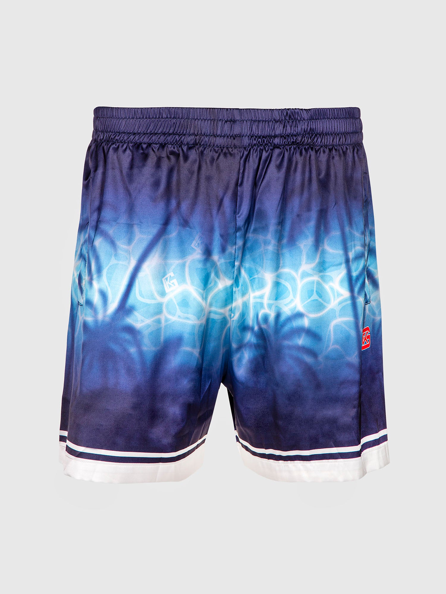 Blue Pool Satin Shorts