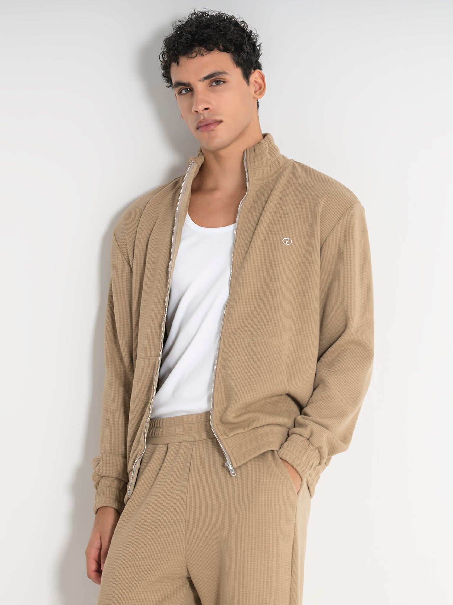 Taupe Amber Zip Jacket