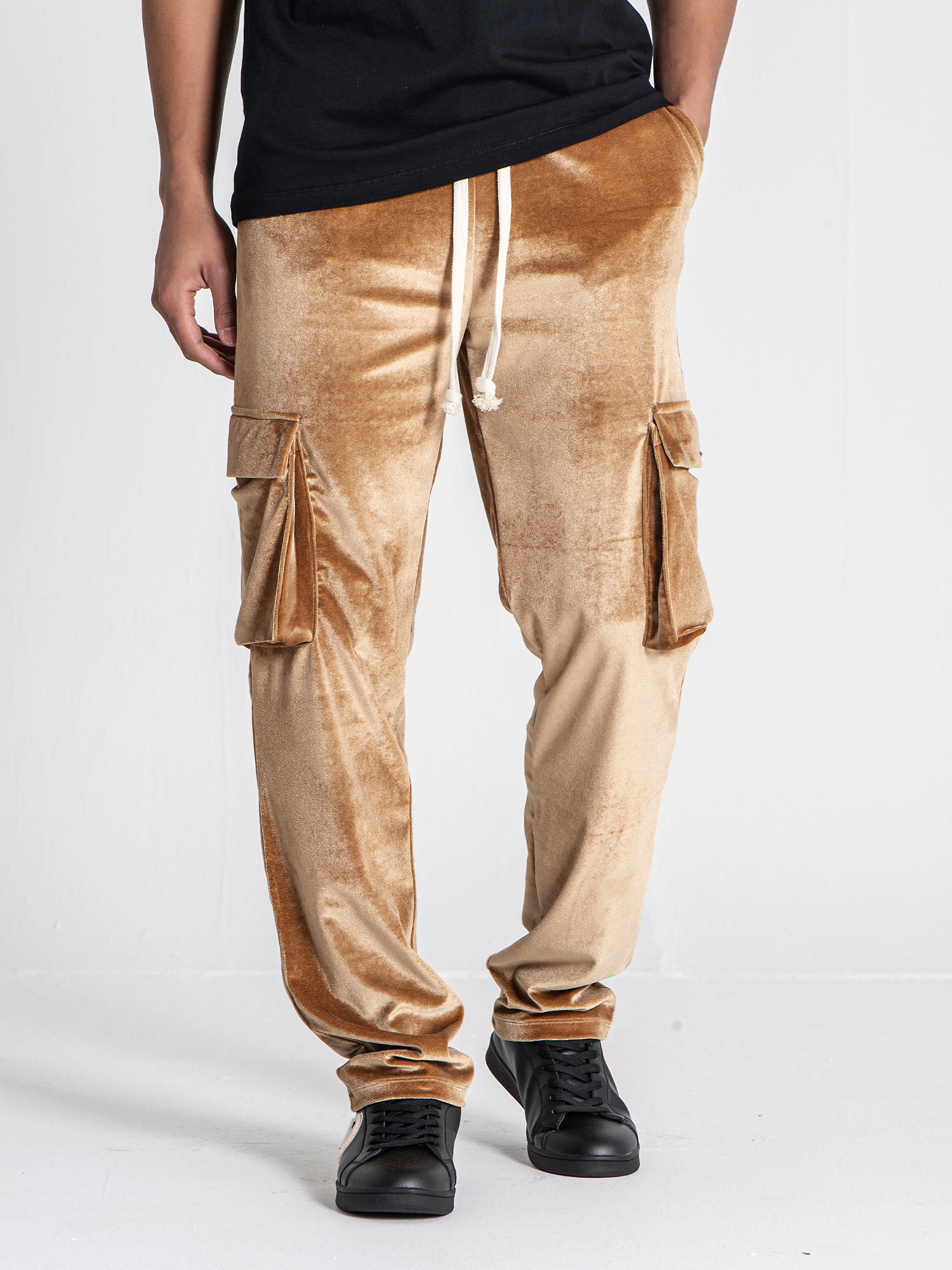 Beige Urban Luxe Joggers