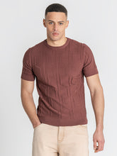 t-shirts / Brown Dimension Knit Tee