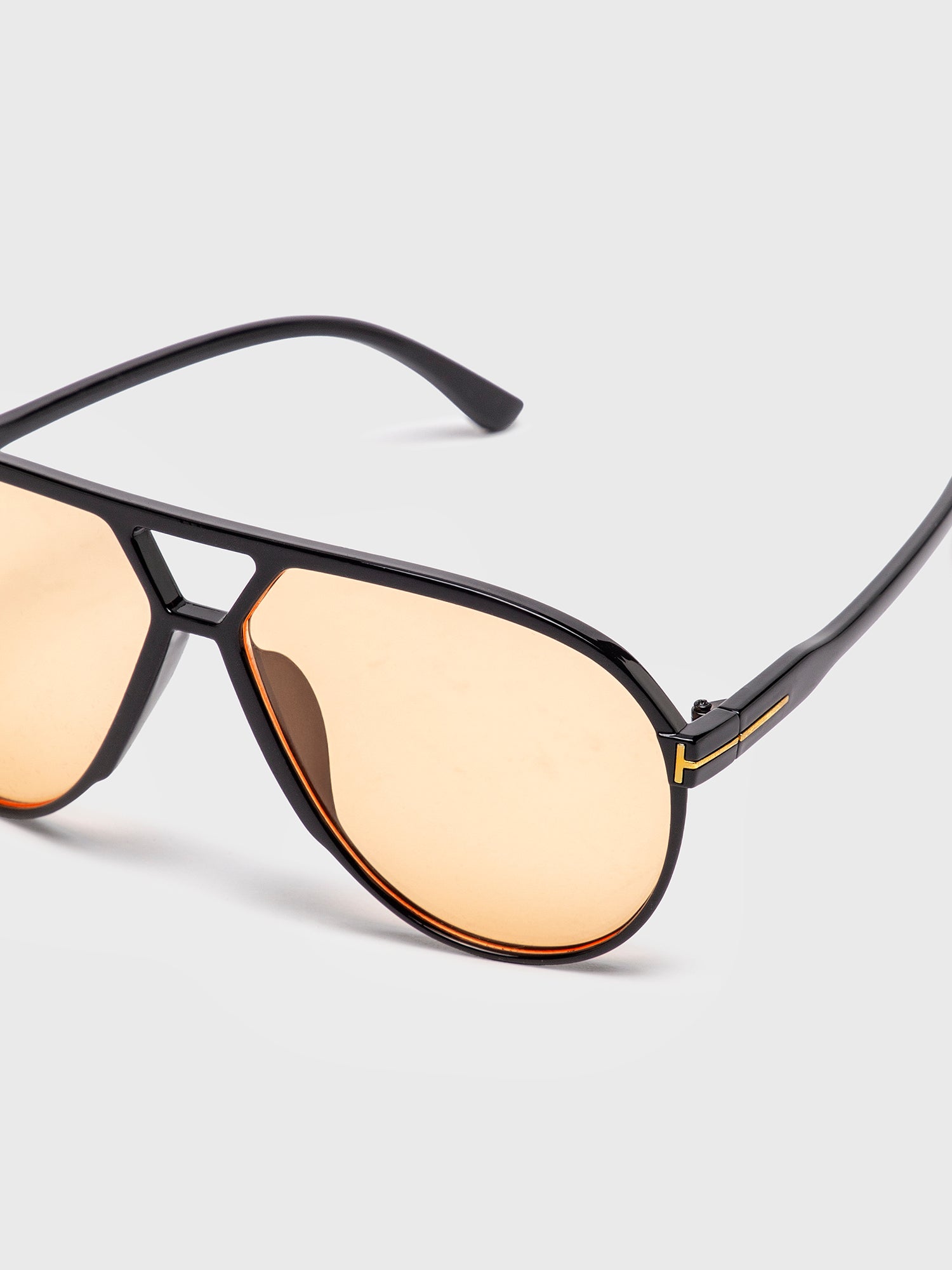 Orange Aviator Sunglasses