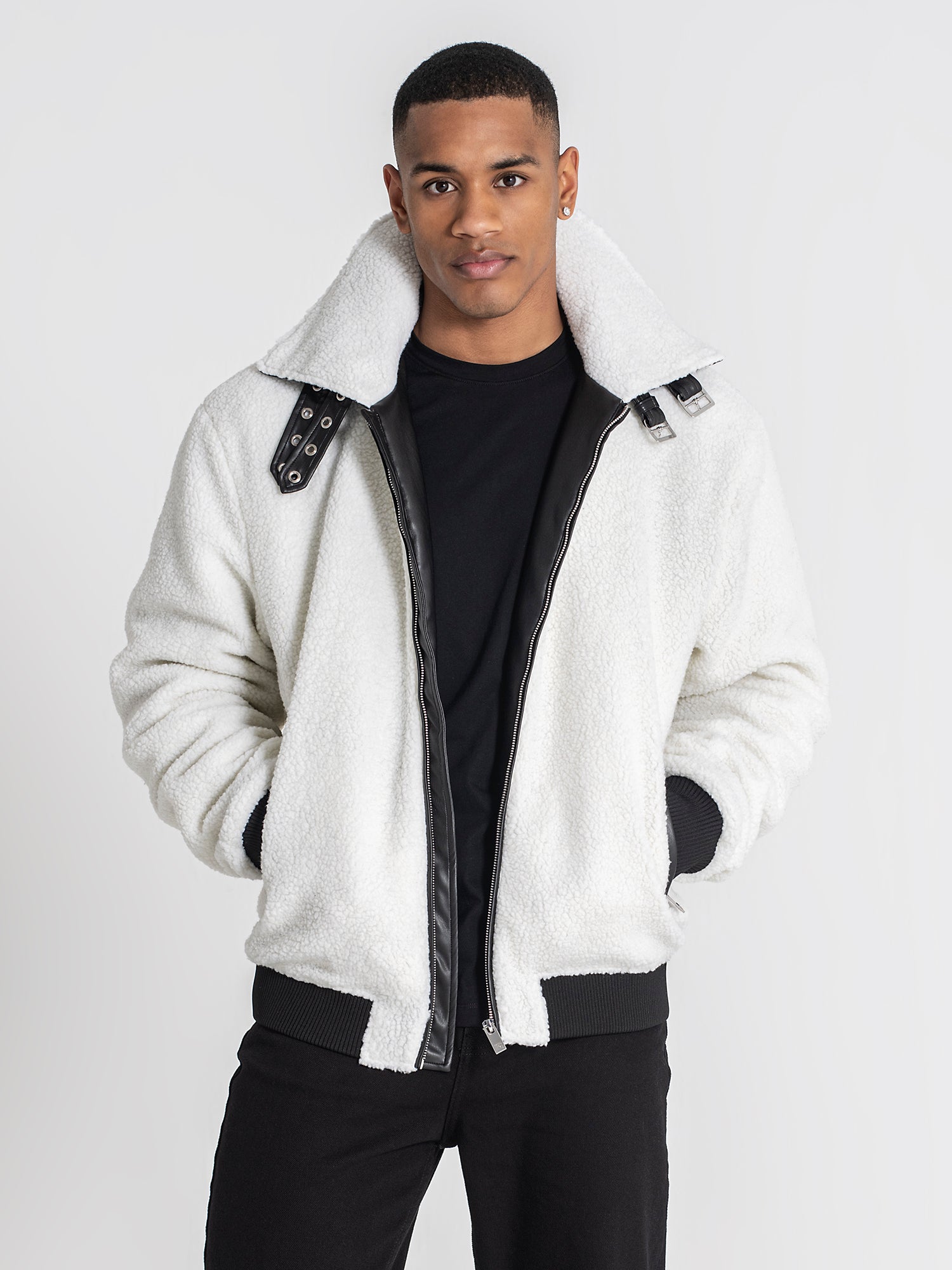 White Cocoon Sherpa Jacket
