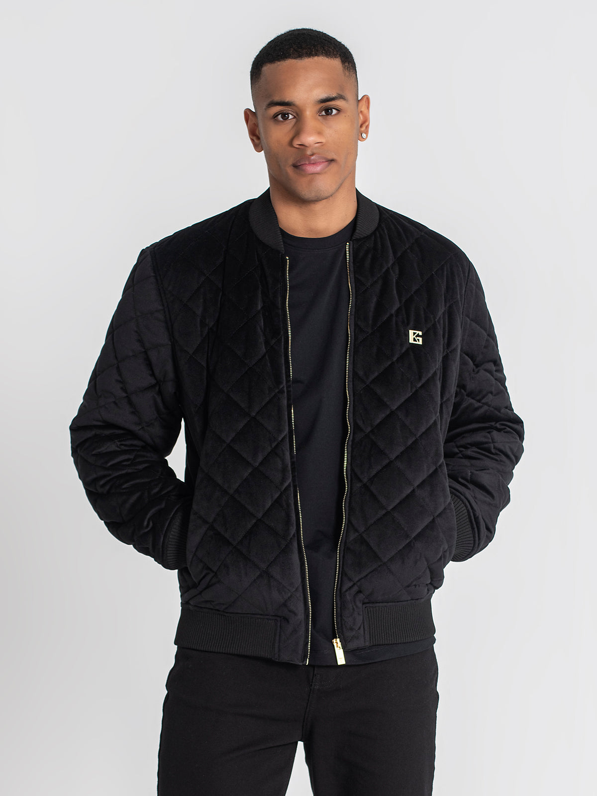 jackets / Black Pillow Velvet Jacket