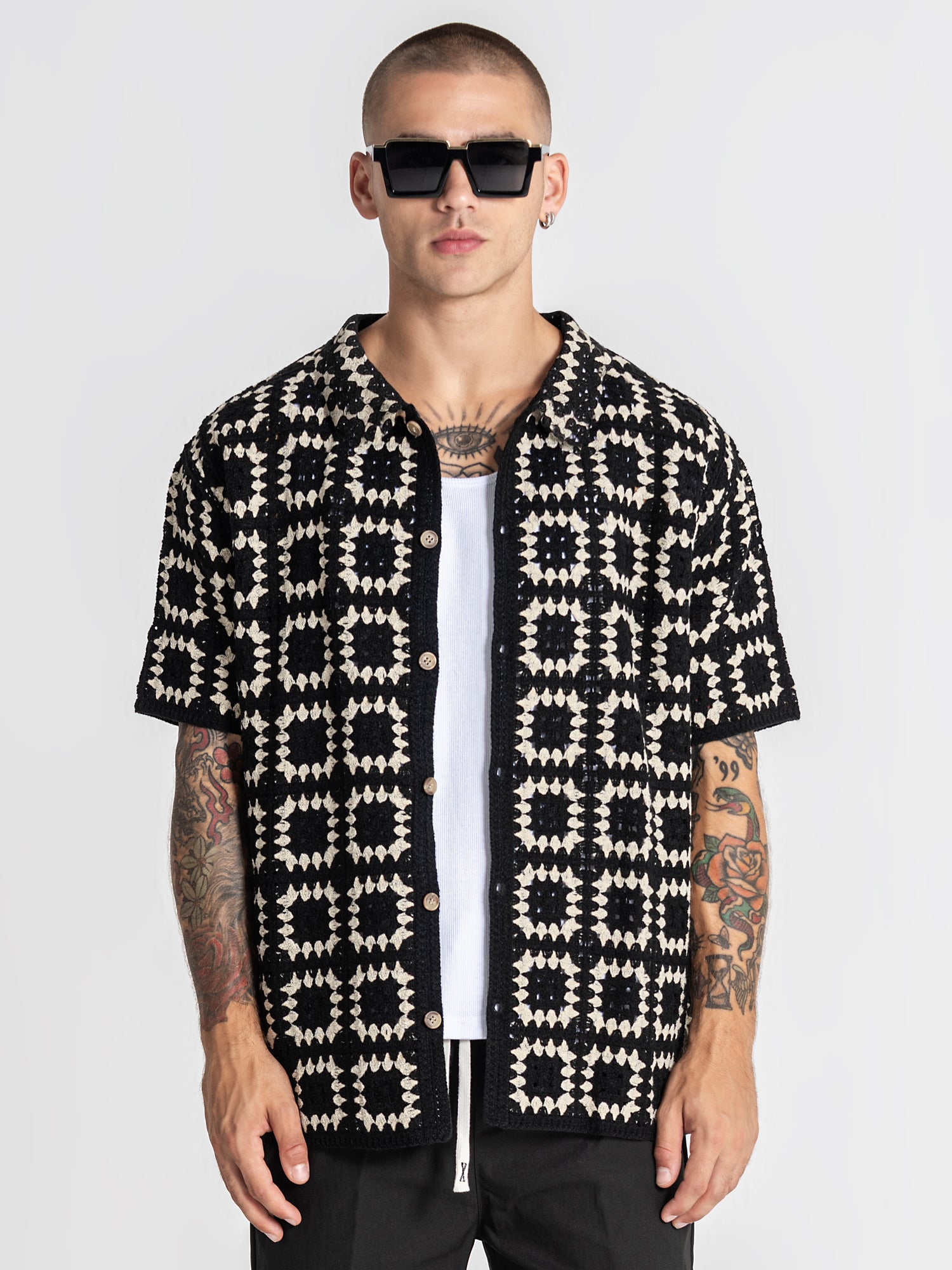 Black Nature Knit Shirt
