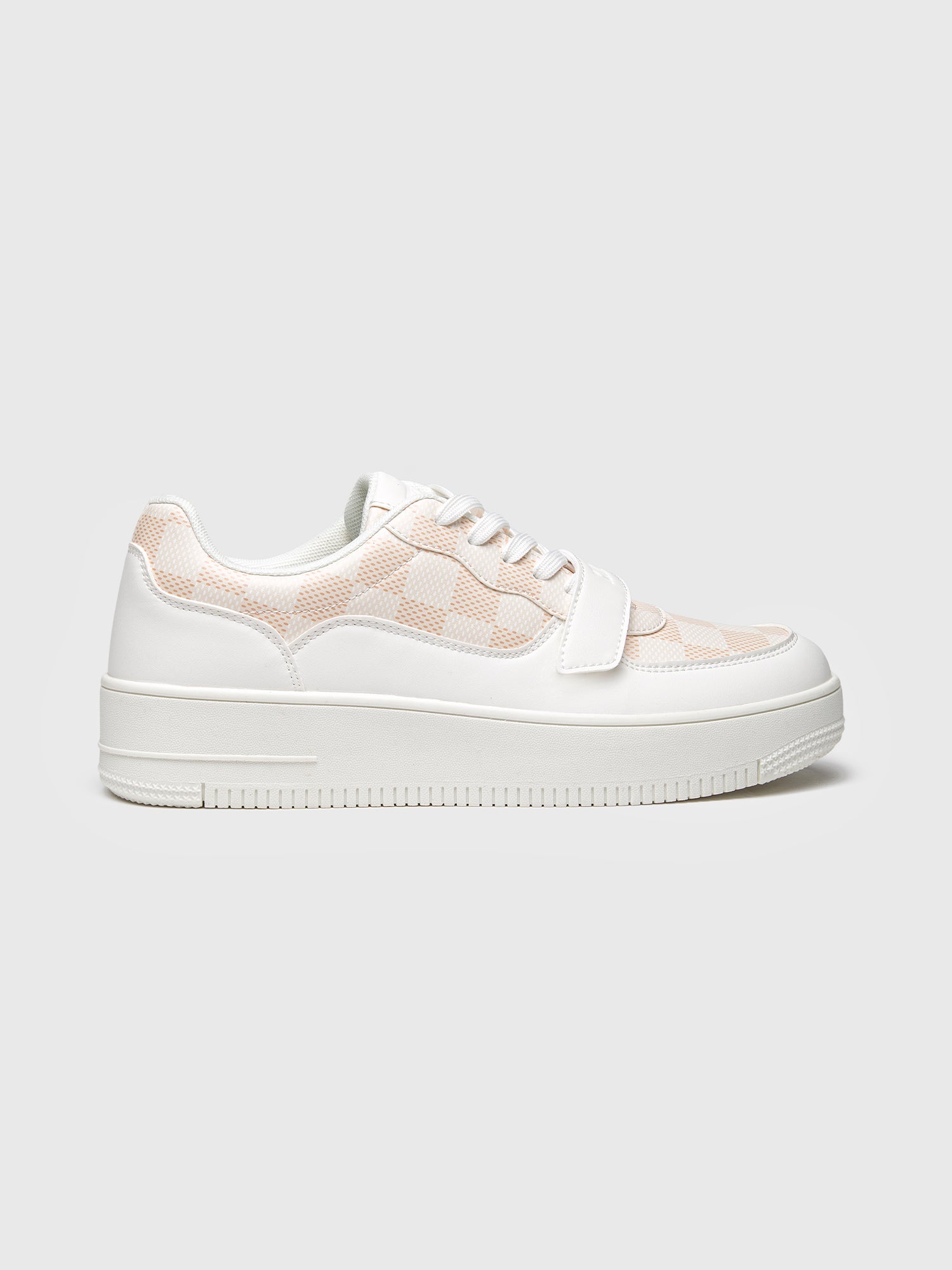 sneakers / White Piazza Velcro Sneakers