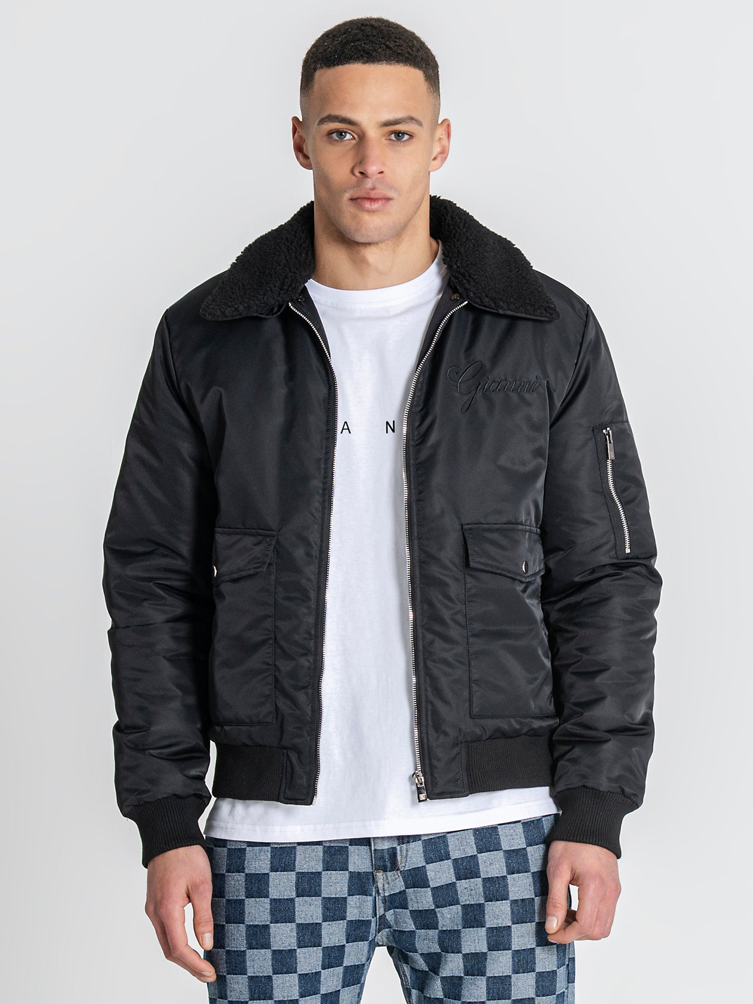Black Gianni Bomber Jacket